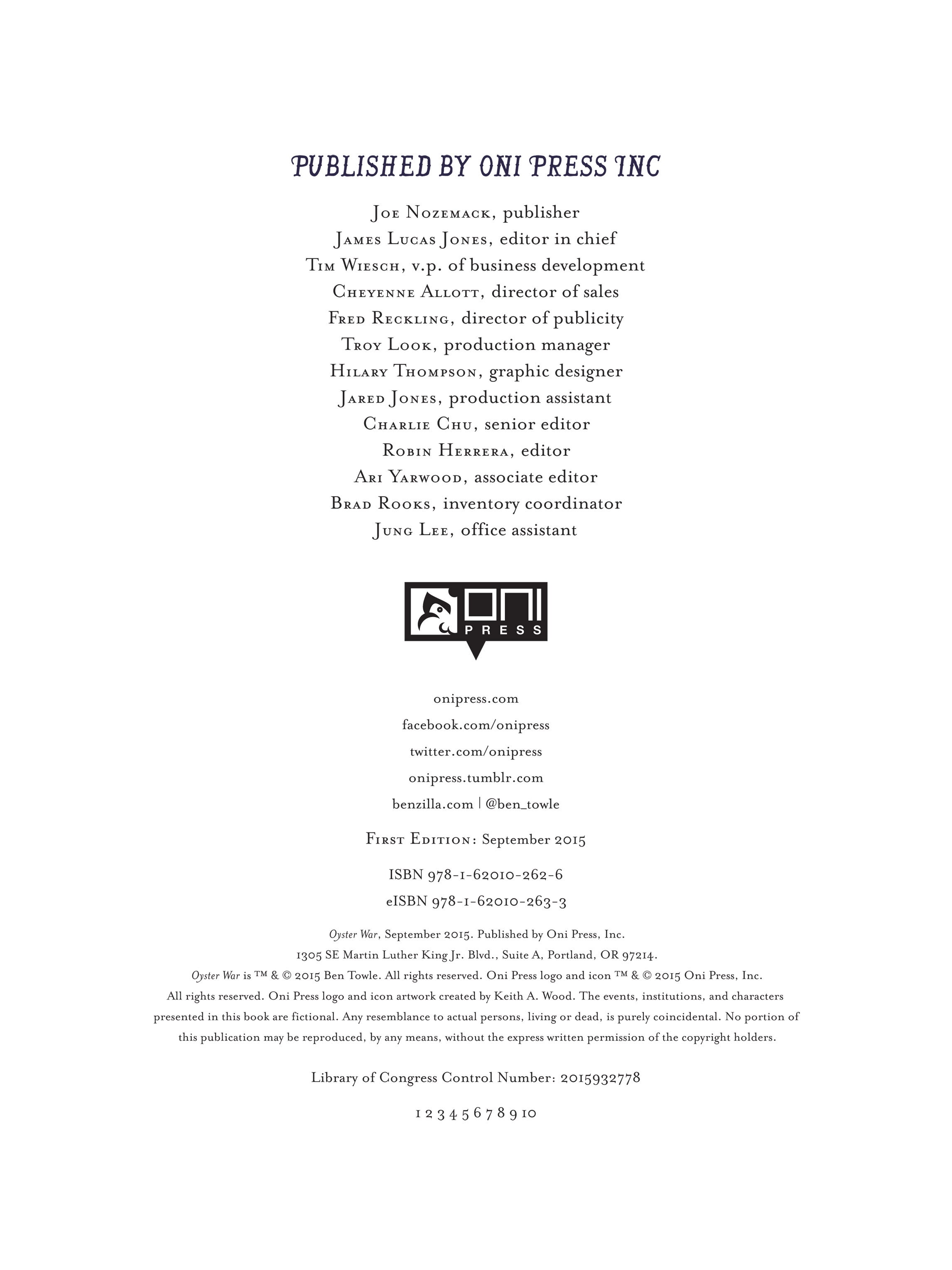 Read online Oyster War comic -  Issue # TPB - 4