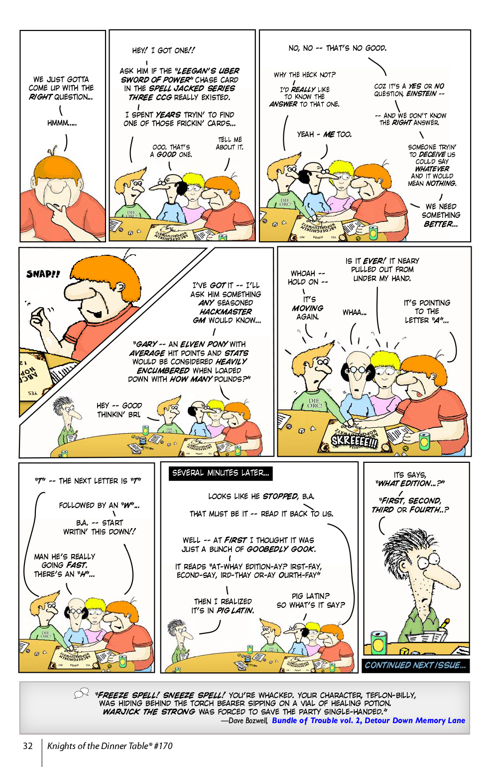 Read online Knights of the Dinner Table comic -  Issue #170 - 34