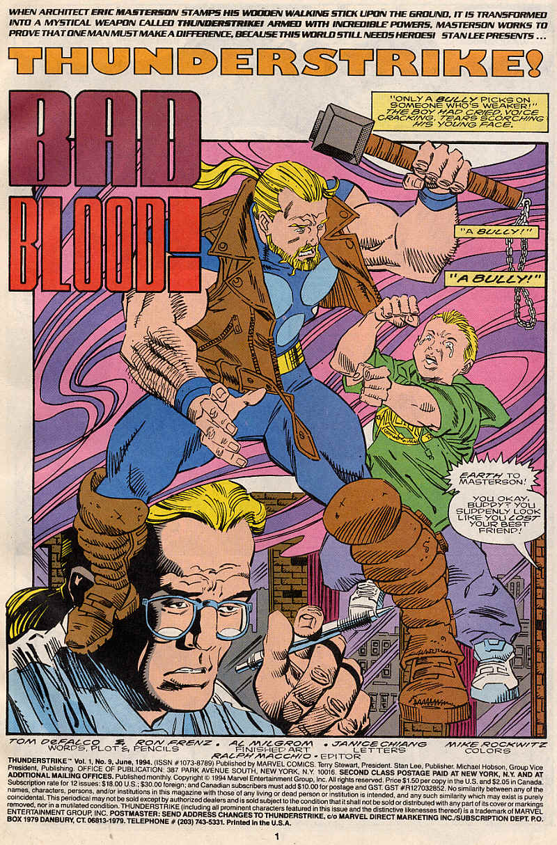 Read online Thunderstrike (1993) comic -  Issue #9 - 2