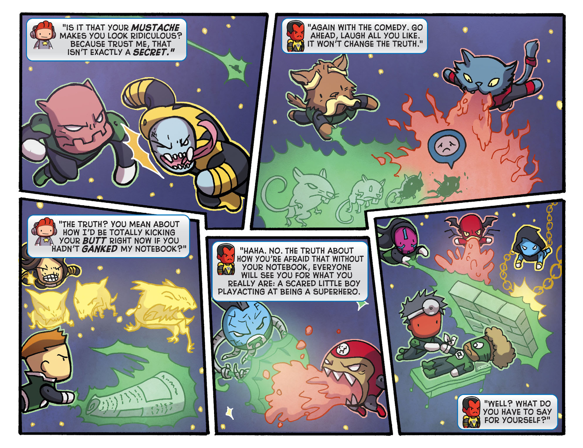 Read online Scribblenauts Unmasked: A Crisis of Imagination comic -  Issue #7 - 9