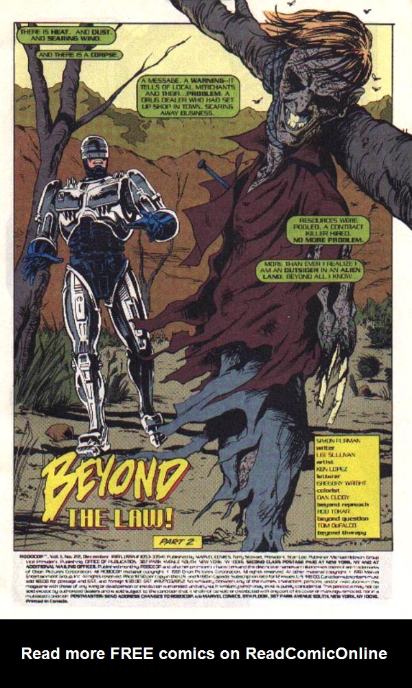 Read online Robocop (1990) comic -  Issue #22 - 2