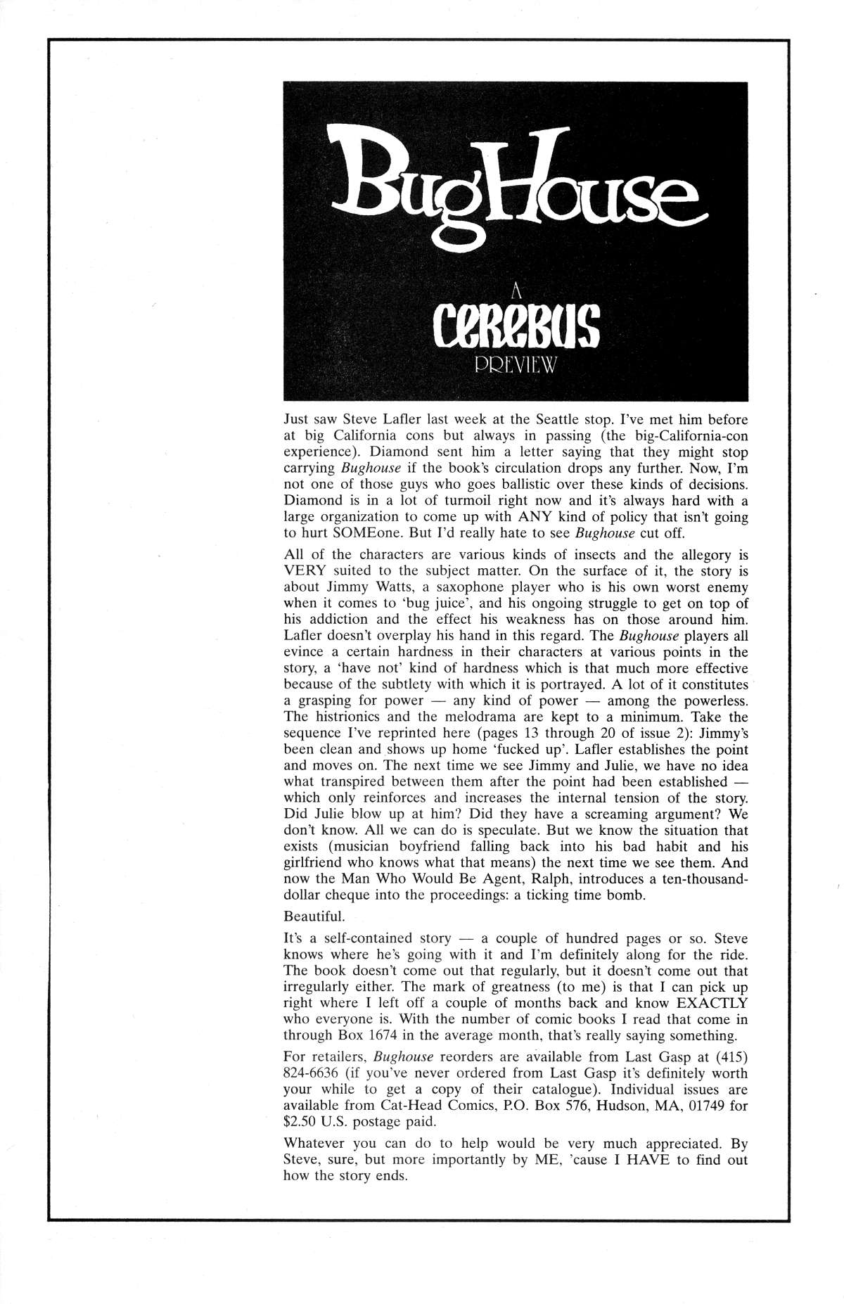 Cerebus Issue #195 #194 - English 30