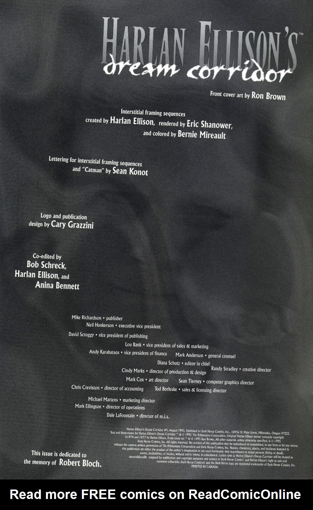 Read online Harlan Ellison's Dream Corridor comic -  Issue #5 - 2