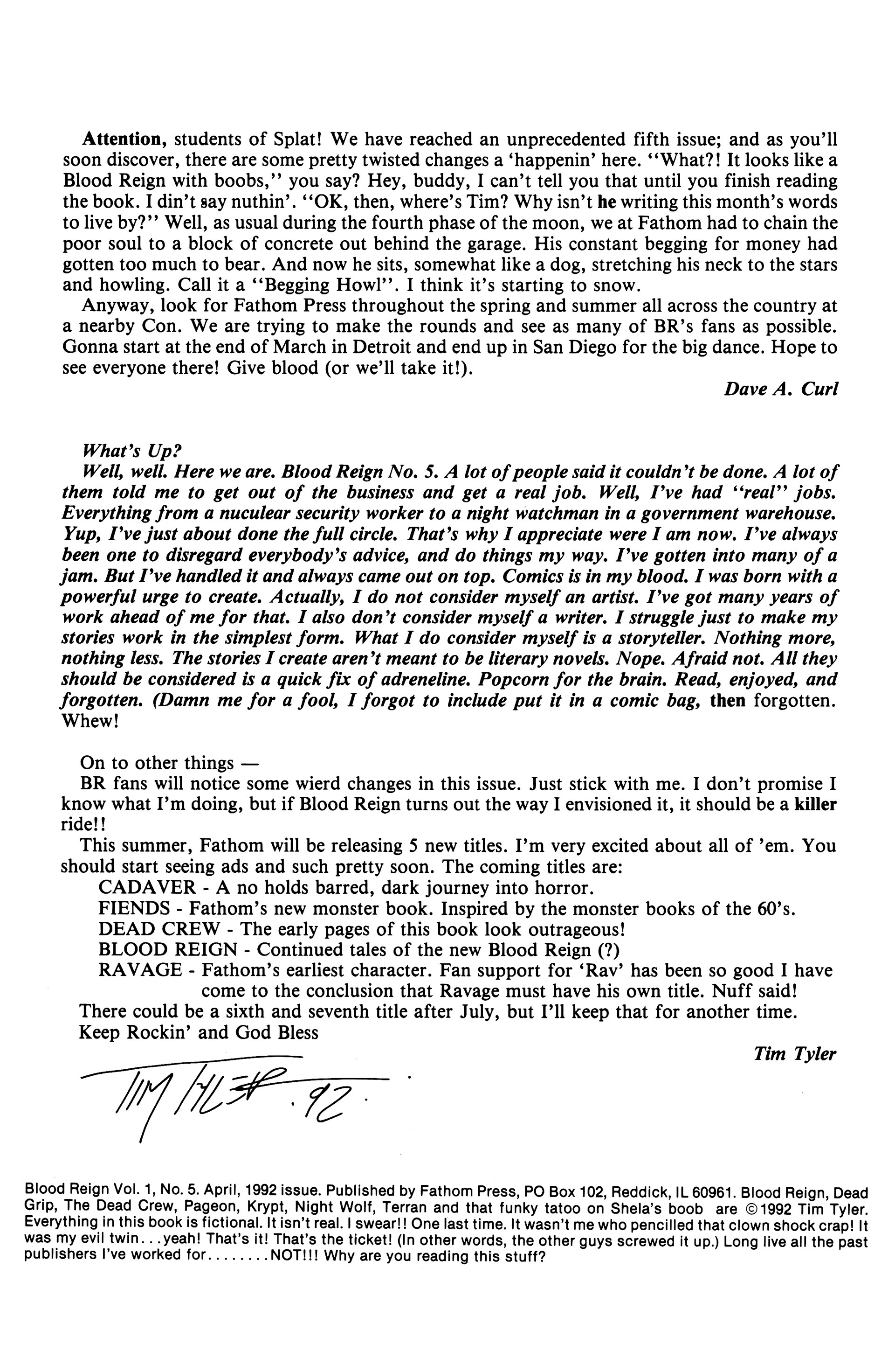 Read online Blood Reign comic -  Issue #5 - 2