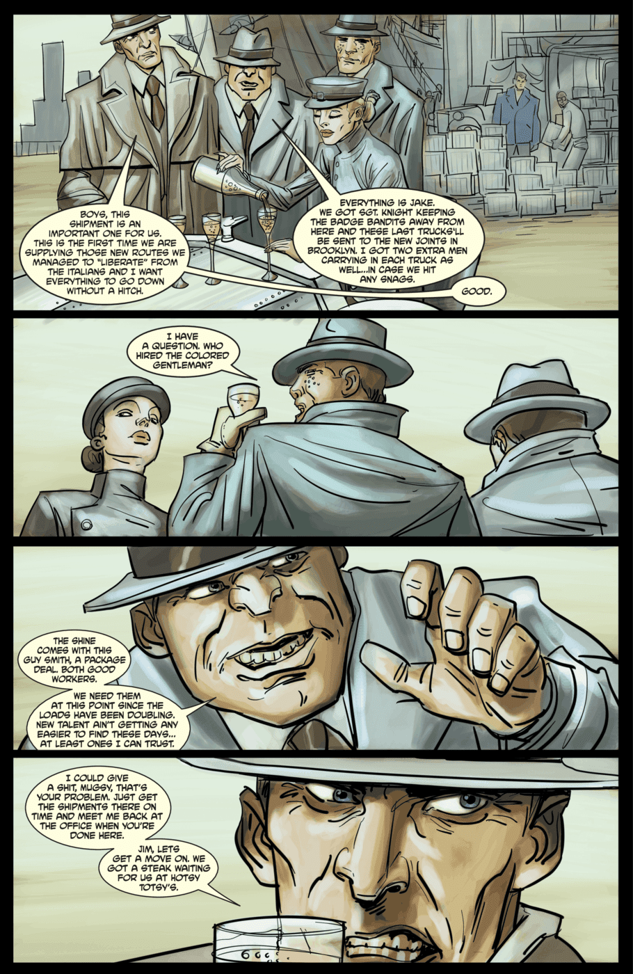 Read online Ed Burns' Dock Walloper comic -  Issue #1 - 12