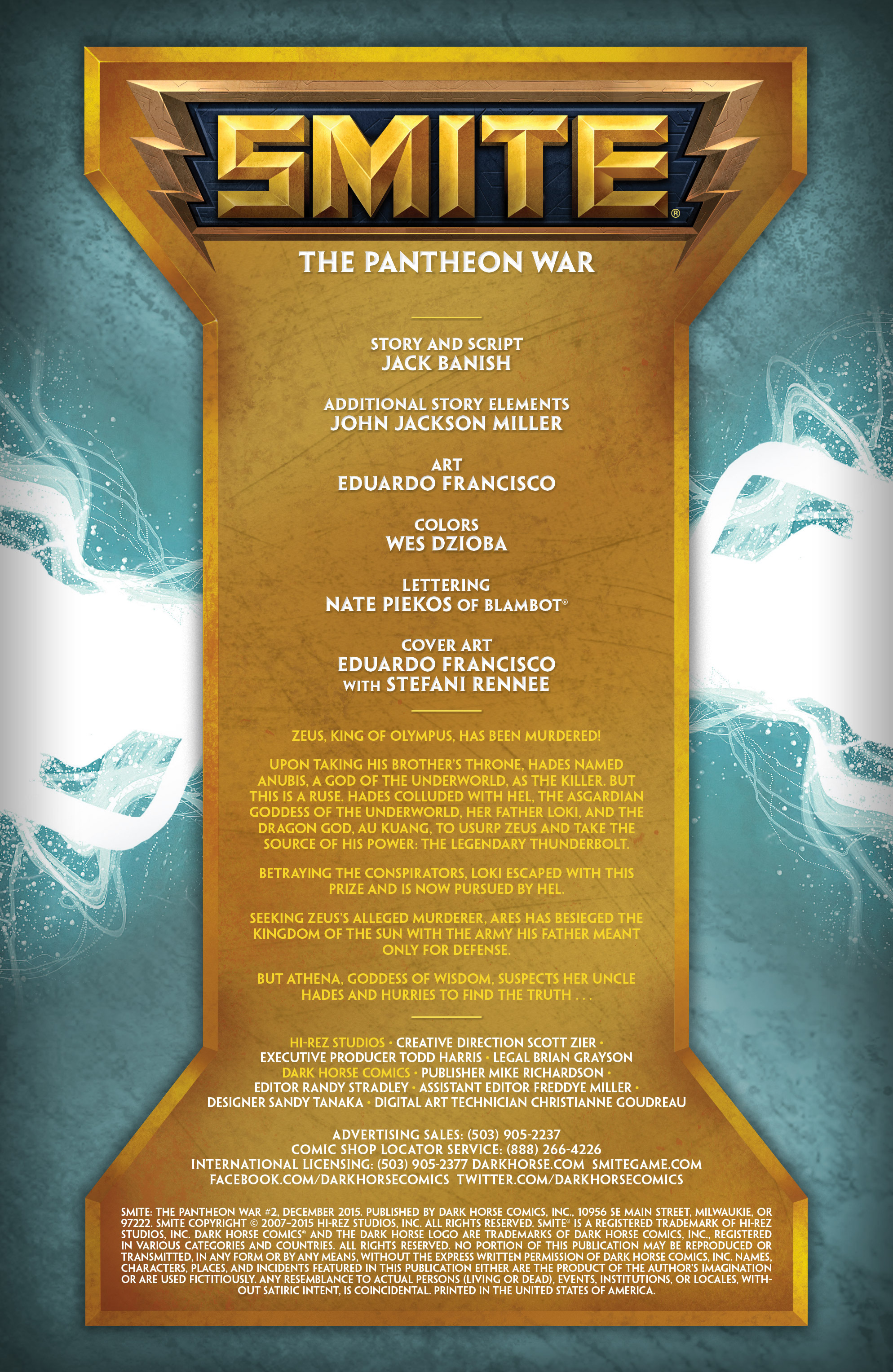 Read online SMITE: The Pantheon War comic -  Issue #2 - 2