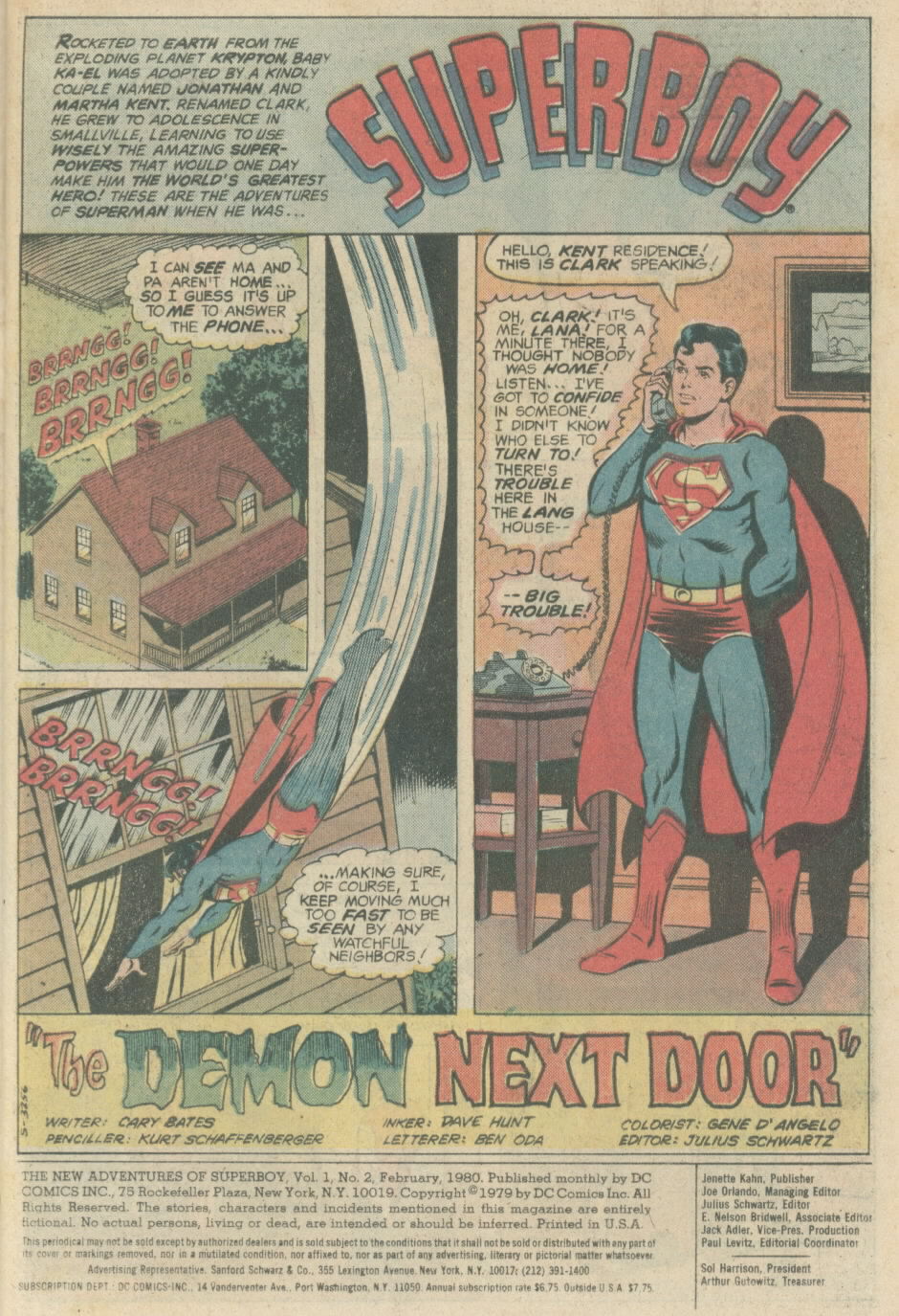 The New Adventures of Superboy 2 Page 1