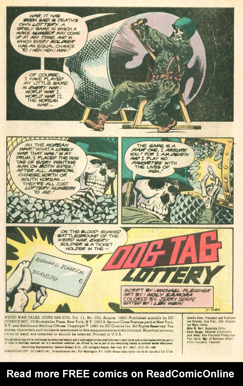 Read online Weird War Tales (1971) comic -  Issue #102 - 3