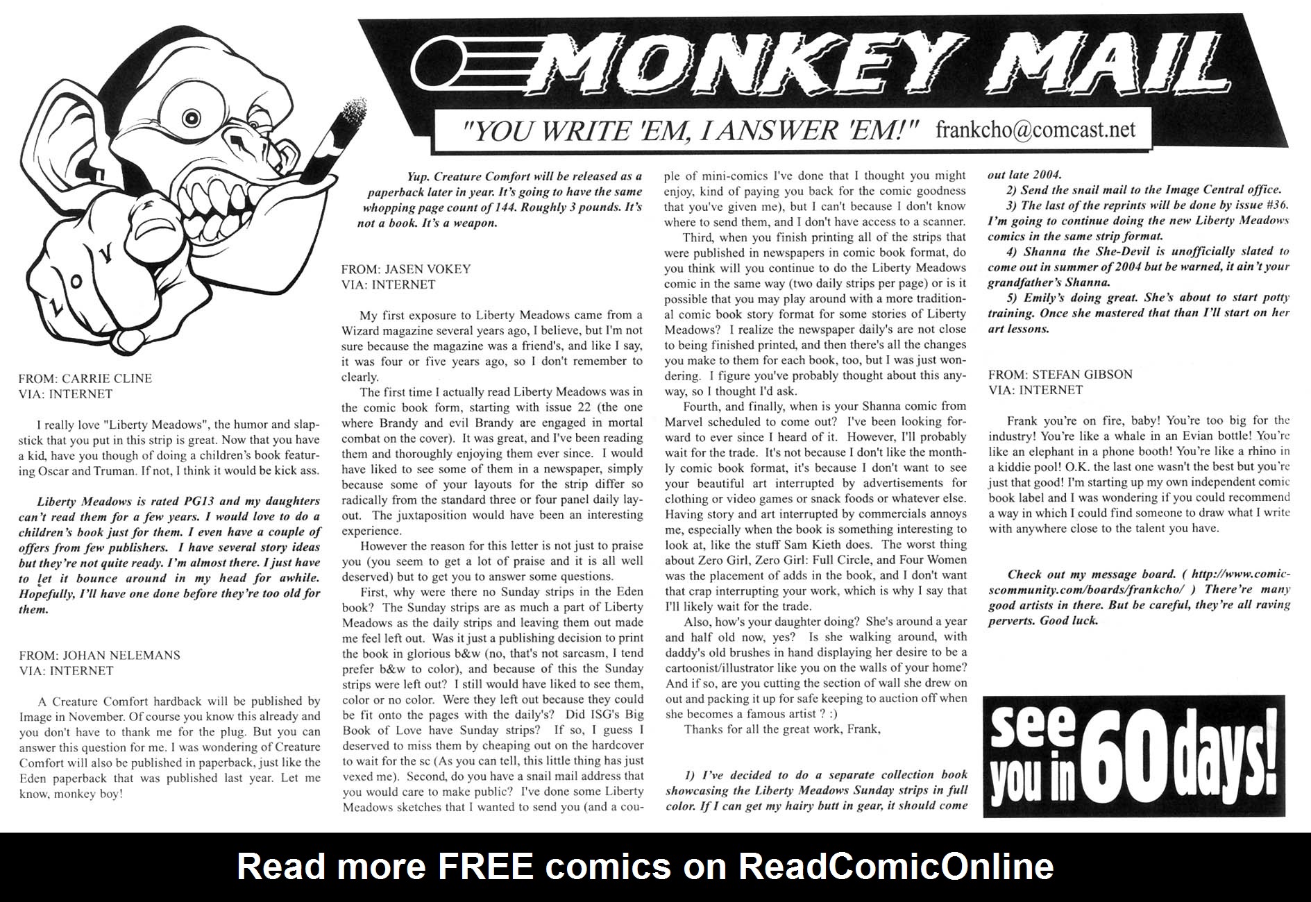 Read online Liberty Meadows comic -  Issue #35 - 35