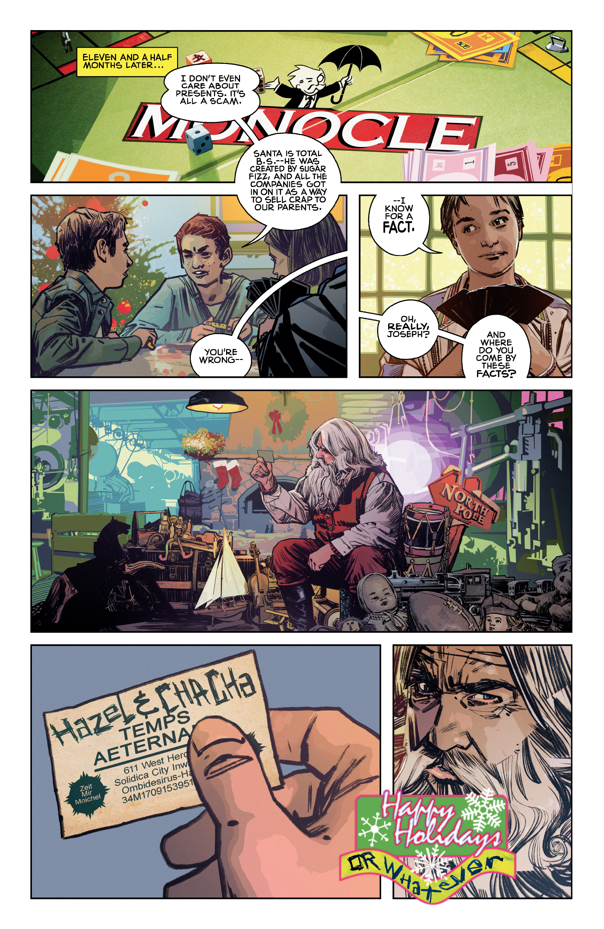 Read online Hazel and Cha Cha Save Christmas: Tales from the Umbrella Academy comic -  Issue # Full - 34