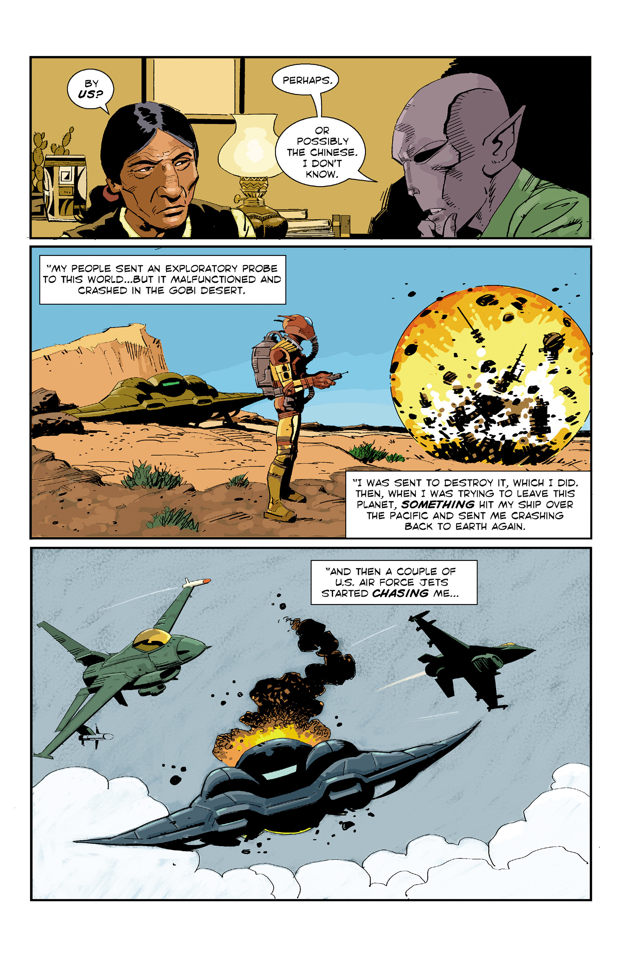 Read online Resident Alien: The Man With No Name comic -  Issue #3 - 8