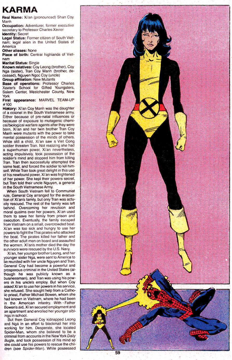 Read online The Official Handbook of the Marvel Universe Deluxe Edition comic -  Issue #6 - 61