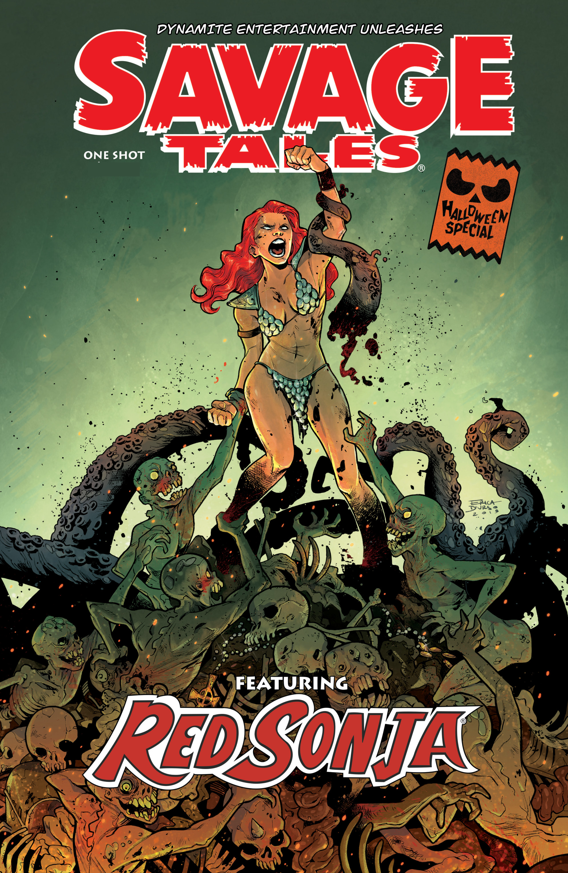 Read online Savage Tales: A Red Sonja Halloween Special comic -  Issue # Full - 1