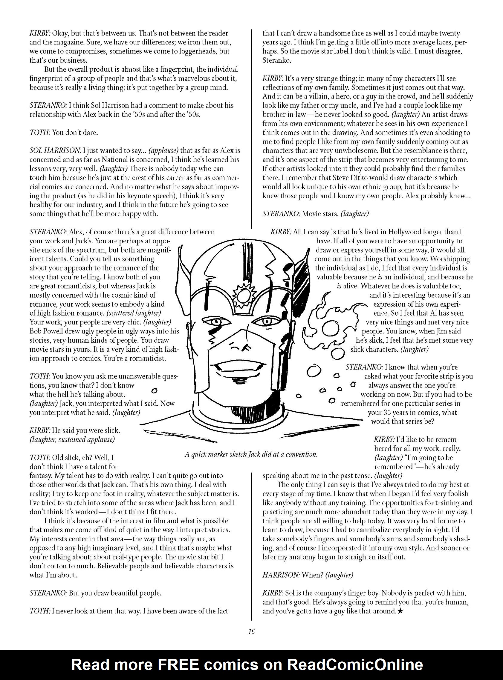 Read online The Jack Kirby Collector comic -  Issue #8 - 16