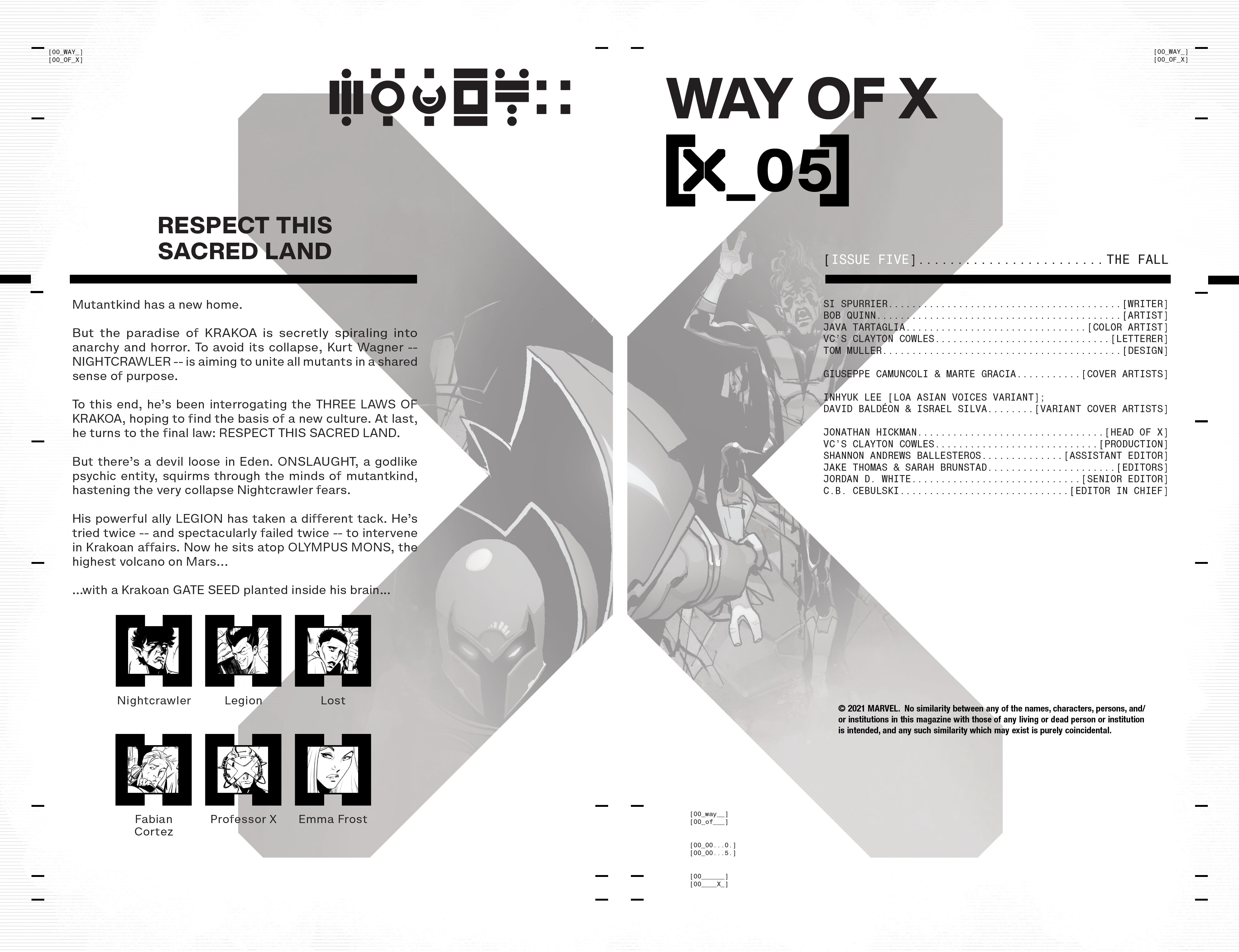 Read online Way Of X comic -  Issue #5 - 7