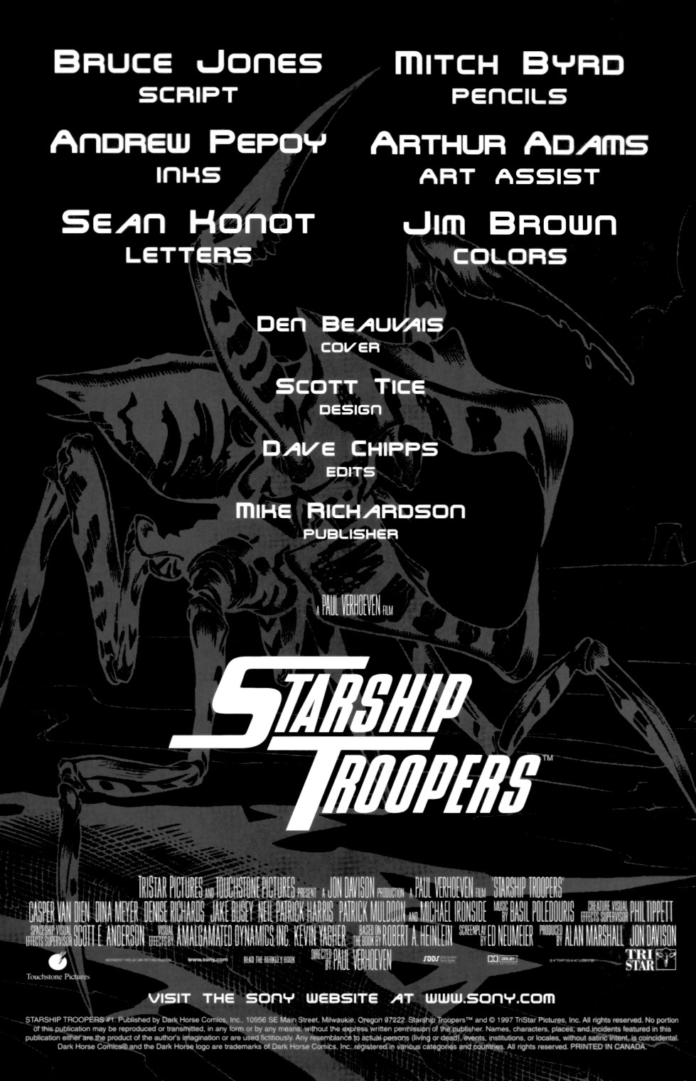 Read online Starship Troopers comic -  Issue #1 - 2