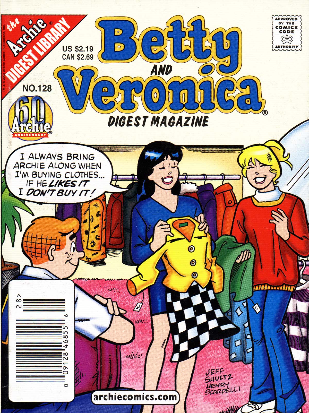 Read online Betty and Veronica Digest Magazine comic -  Issue #128 - 1