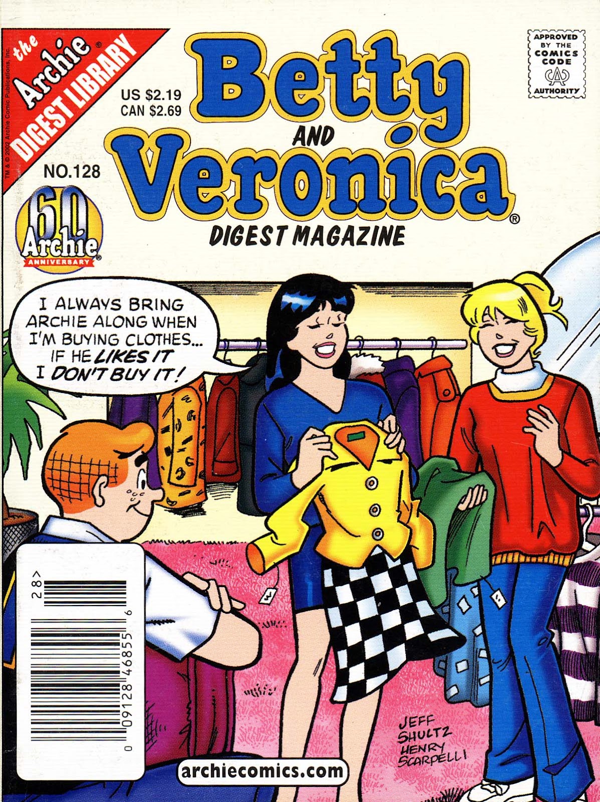 Betty and Veronica Digest Magazine issue 128 - Page 1