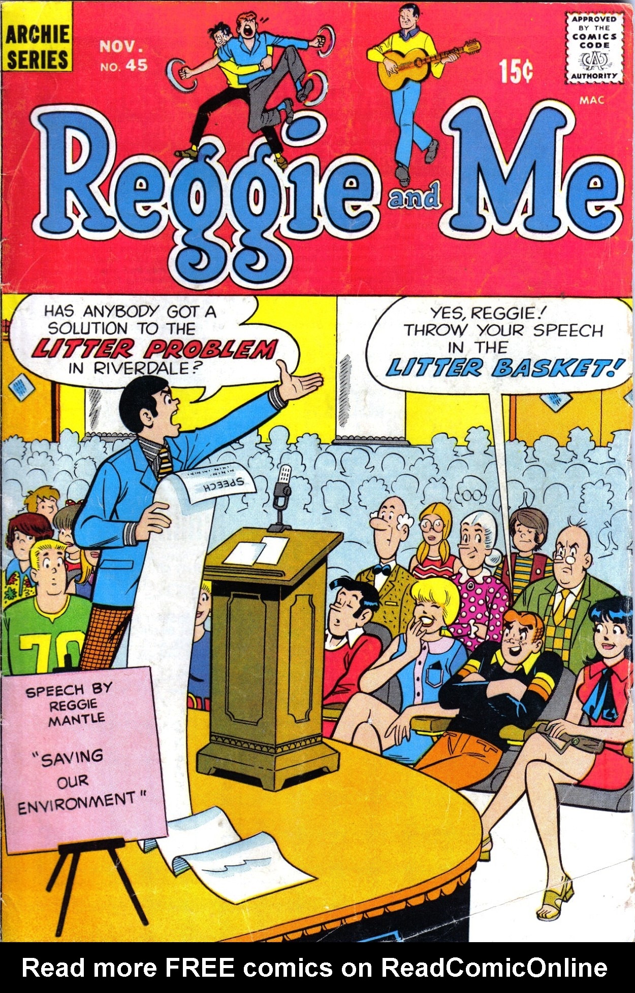 Read online Reggie and Me (1966) comic -  Issue #45 - 1