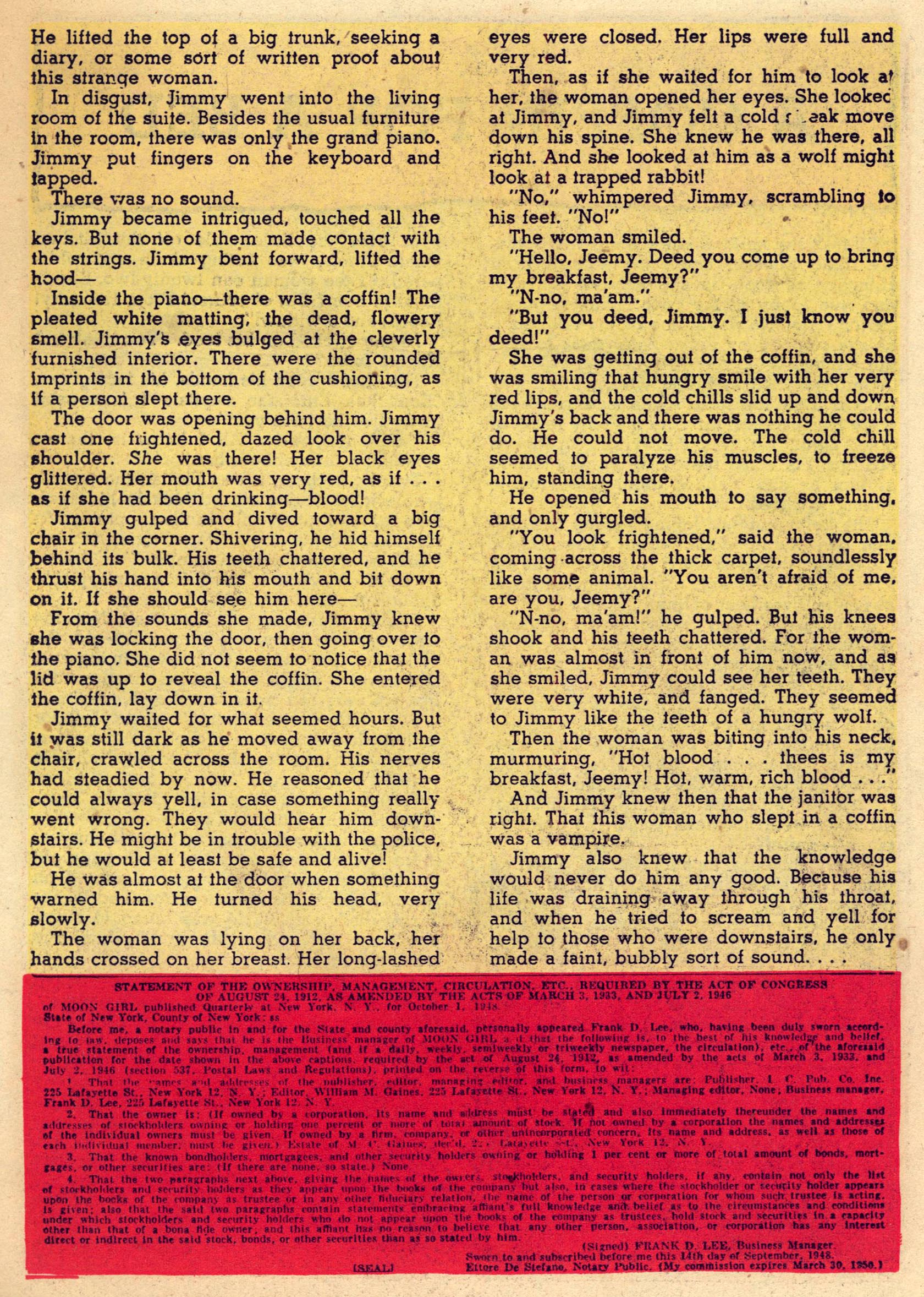 Read online Moon Girl (1947) comic -  Issue #6 - 22