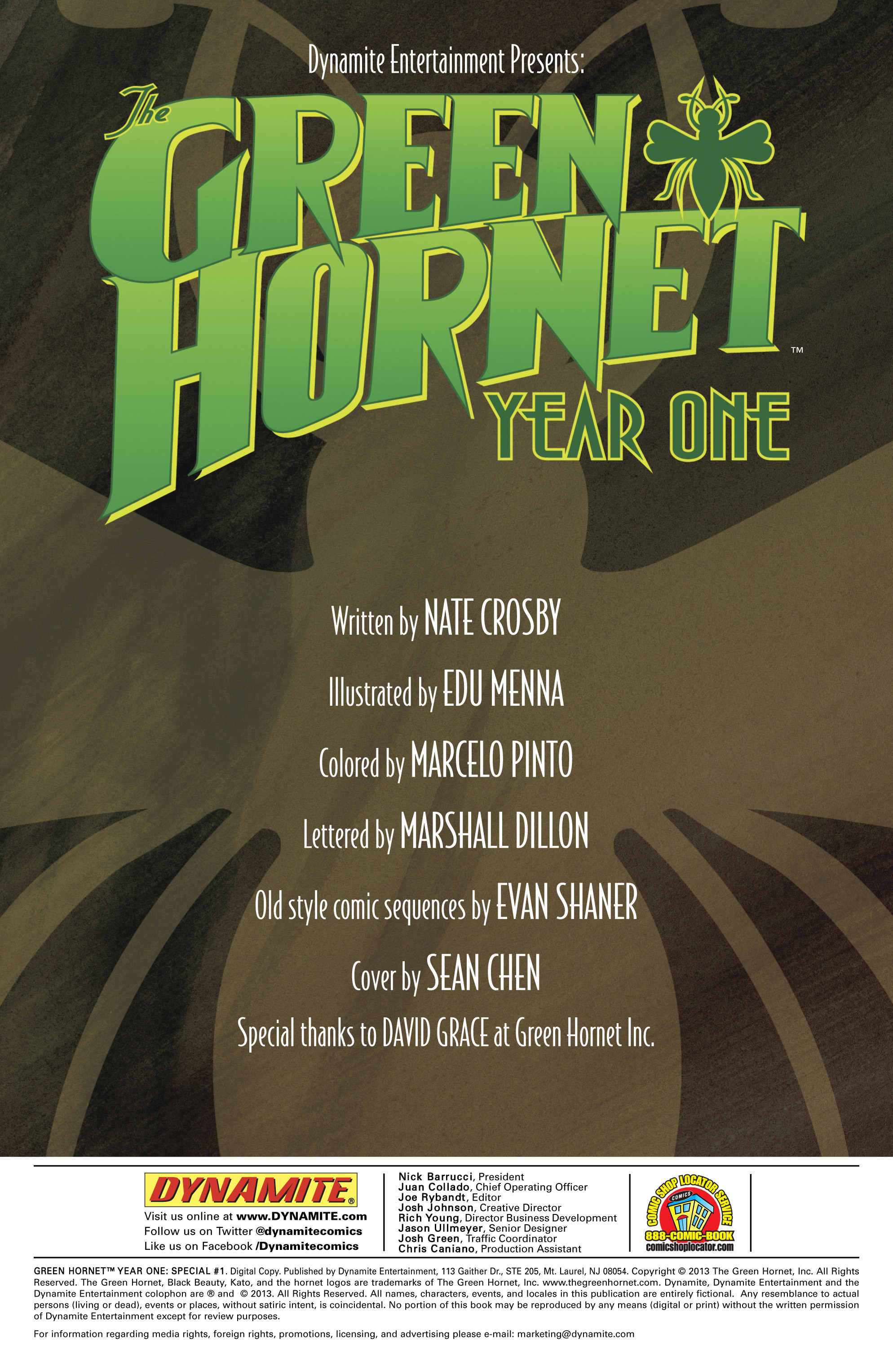 Green Hornet: Year One _Special 1 #1 - English 2