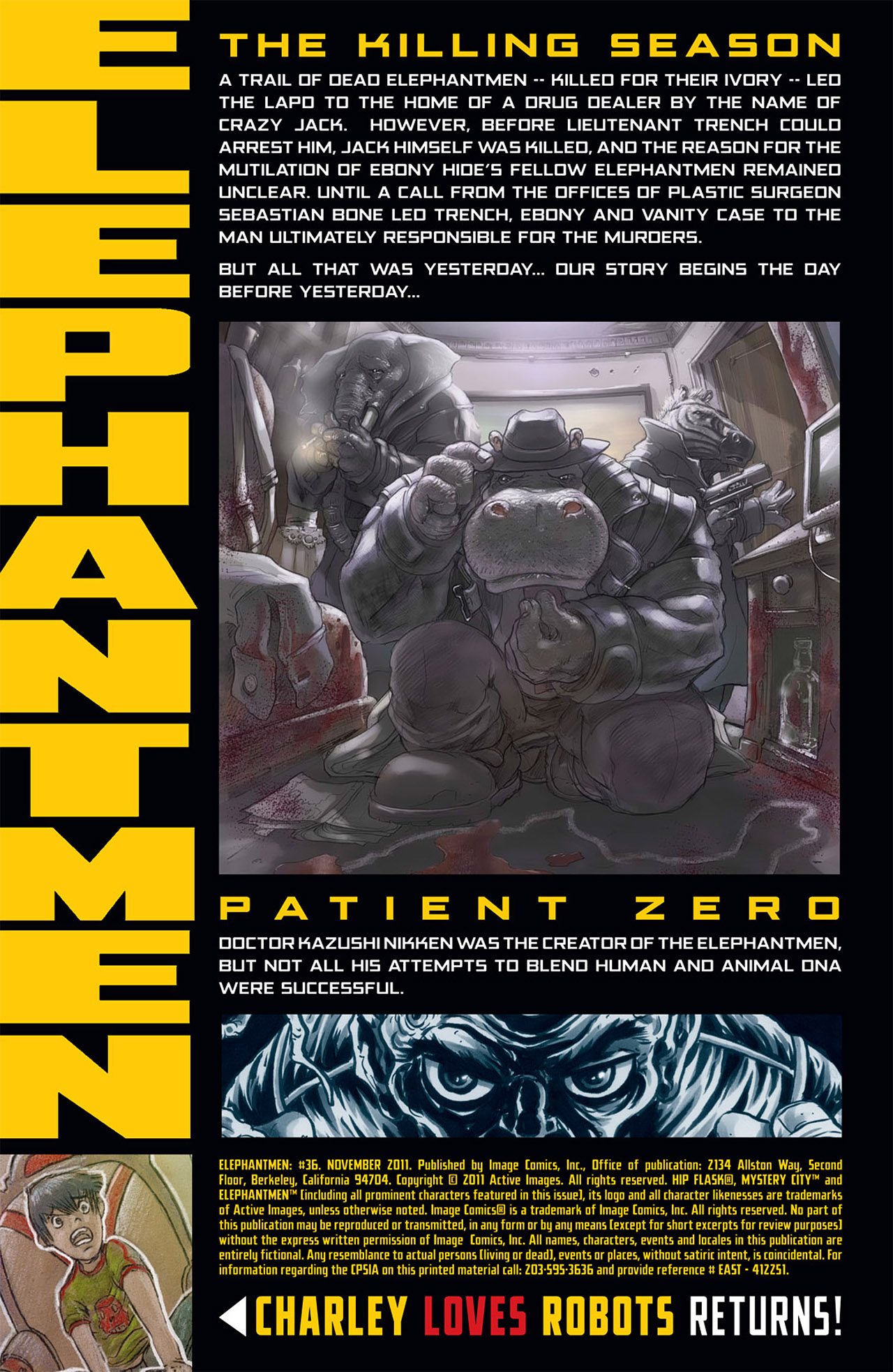 Read online Elephantmen comic -  Issue #36 - 2