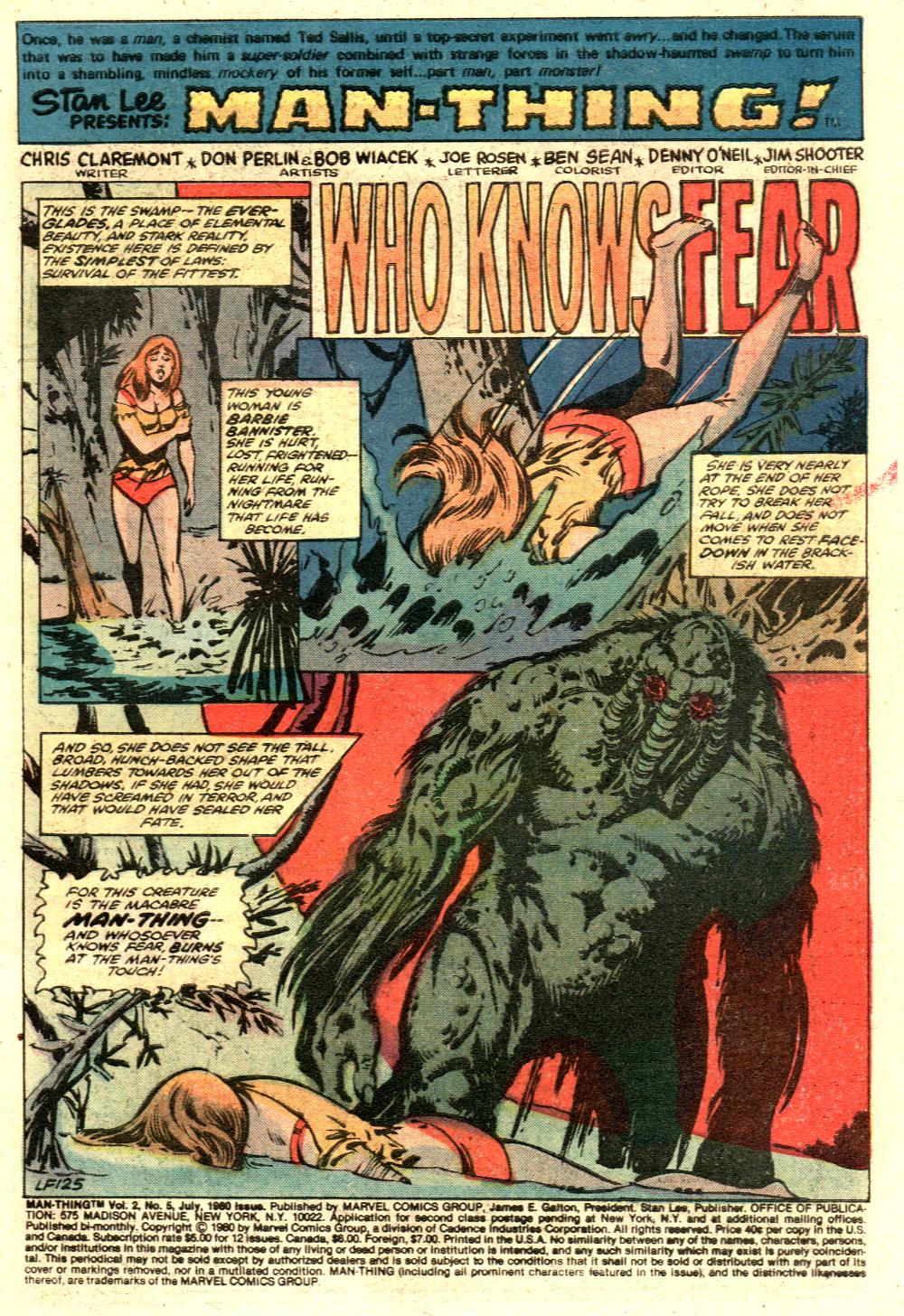 Read online Man-Thing (1979) comic -  Issue #5 - 2
