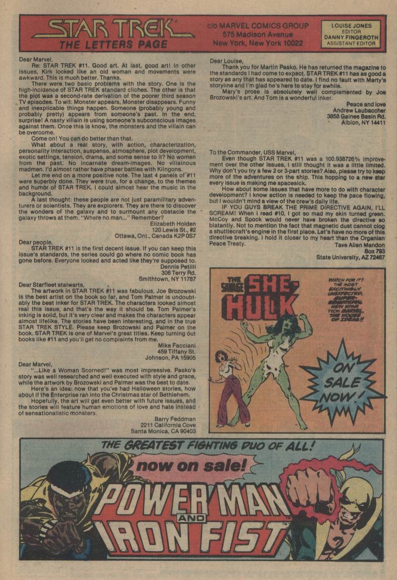 Read online Star Trek (1980) comic -  Issue #14 - 24