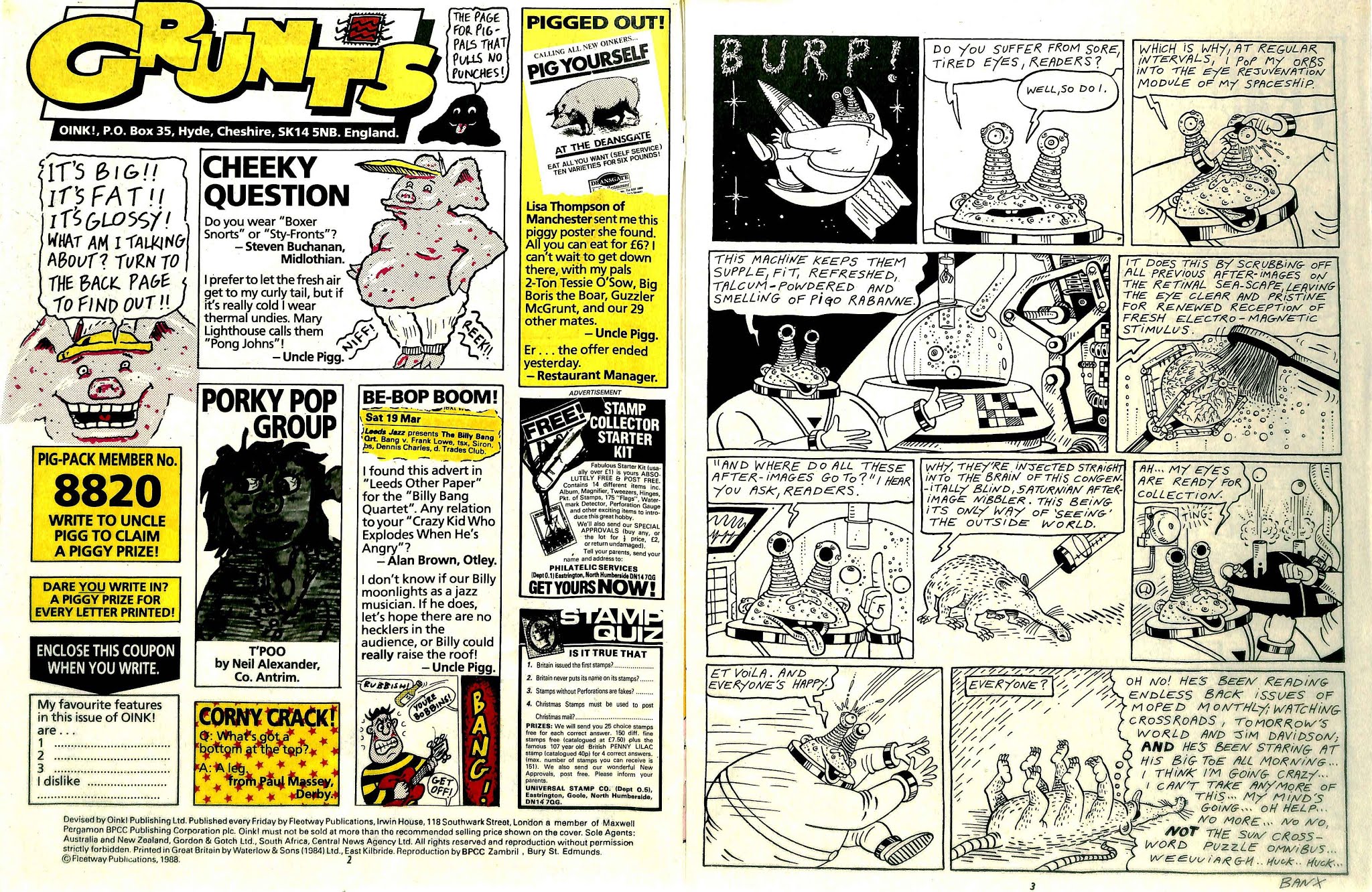Read online Oink! comic -  Issue #62 - 2