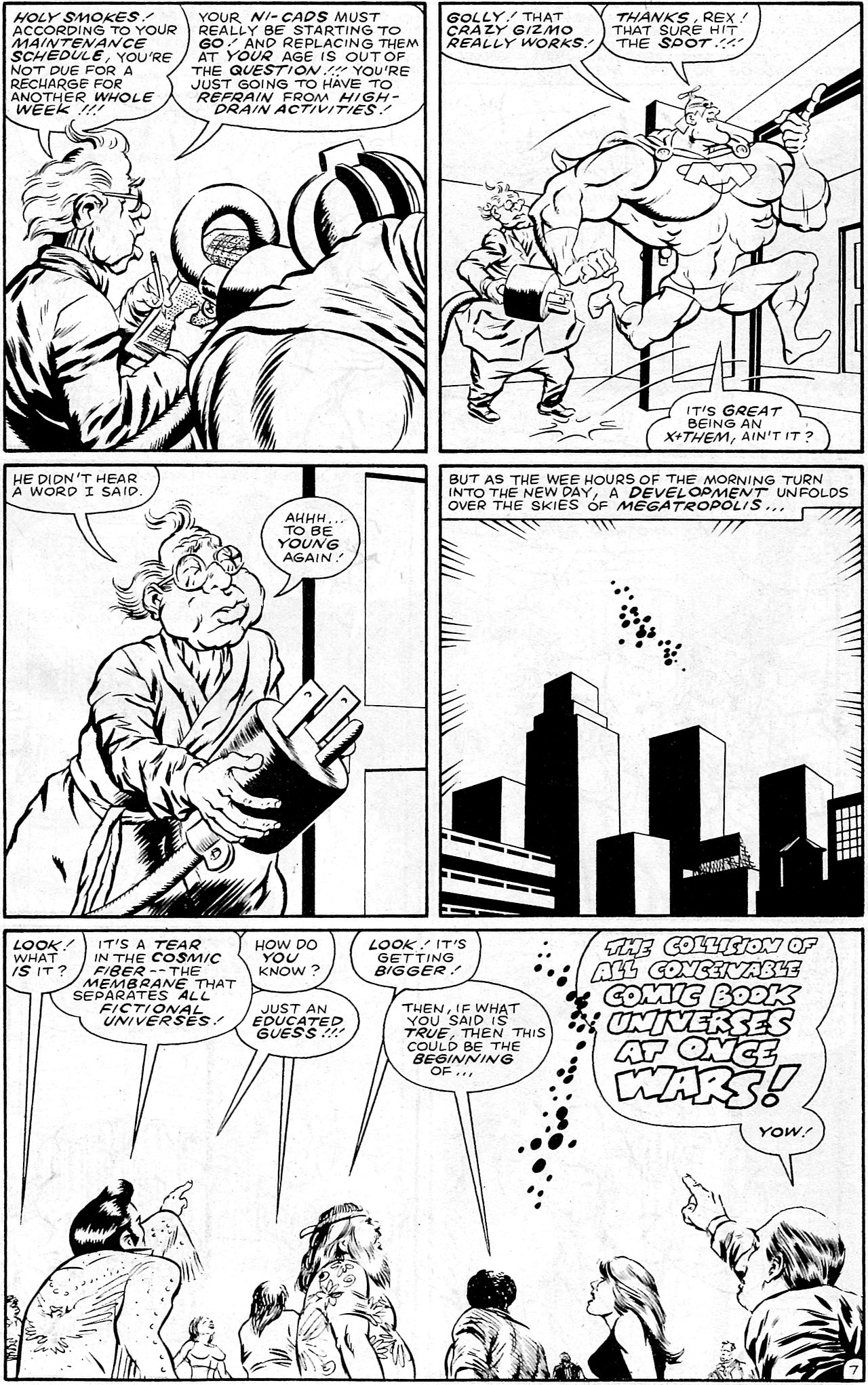 Read online Megaton Man Meets The Uncatergorizable X-Them comic -  Issue # Full - 9