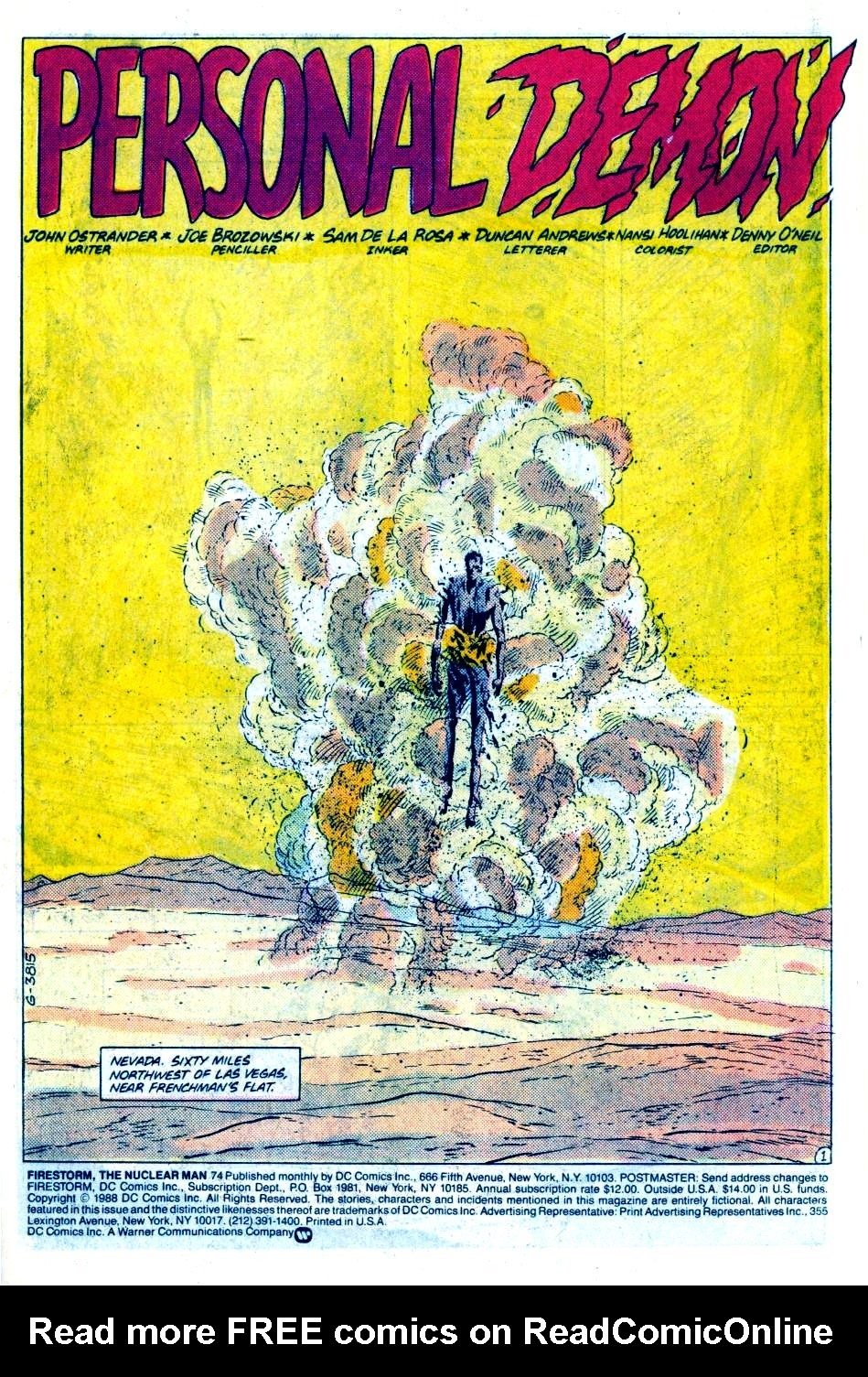 Read online Firestorm, the Nuclear Man comic -  Issue #74 - 2
