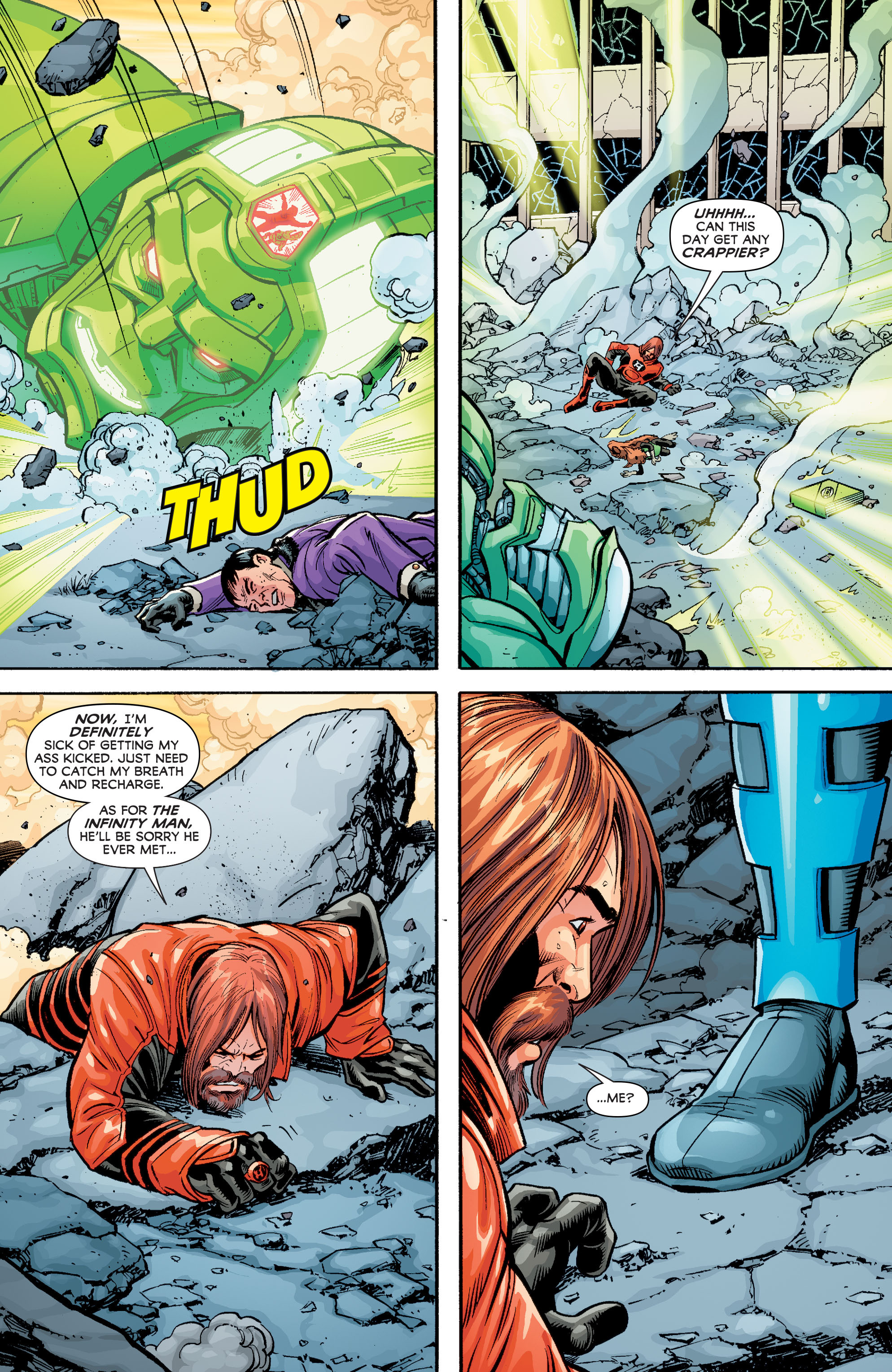 Read online Infinity Man and the Forever People comic -  Issue #6 - 16