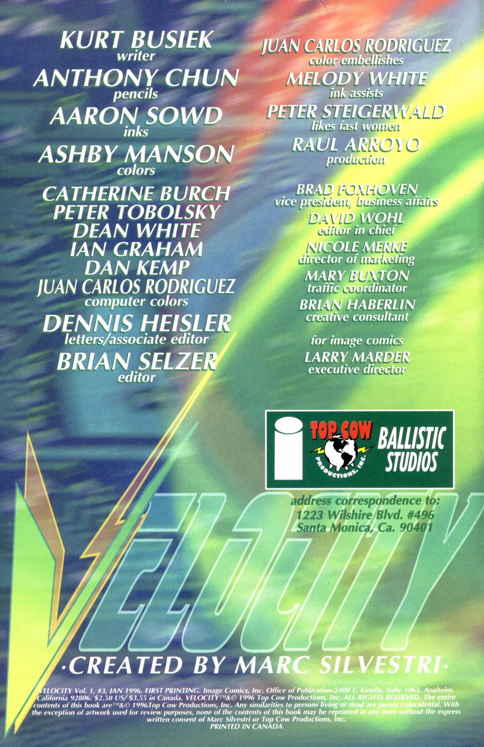 Read online Velocity (1995) comic -  Issue #3 - 2