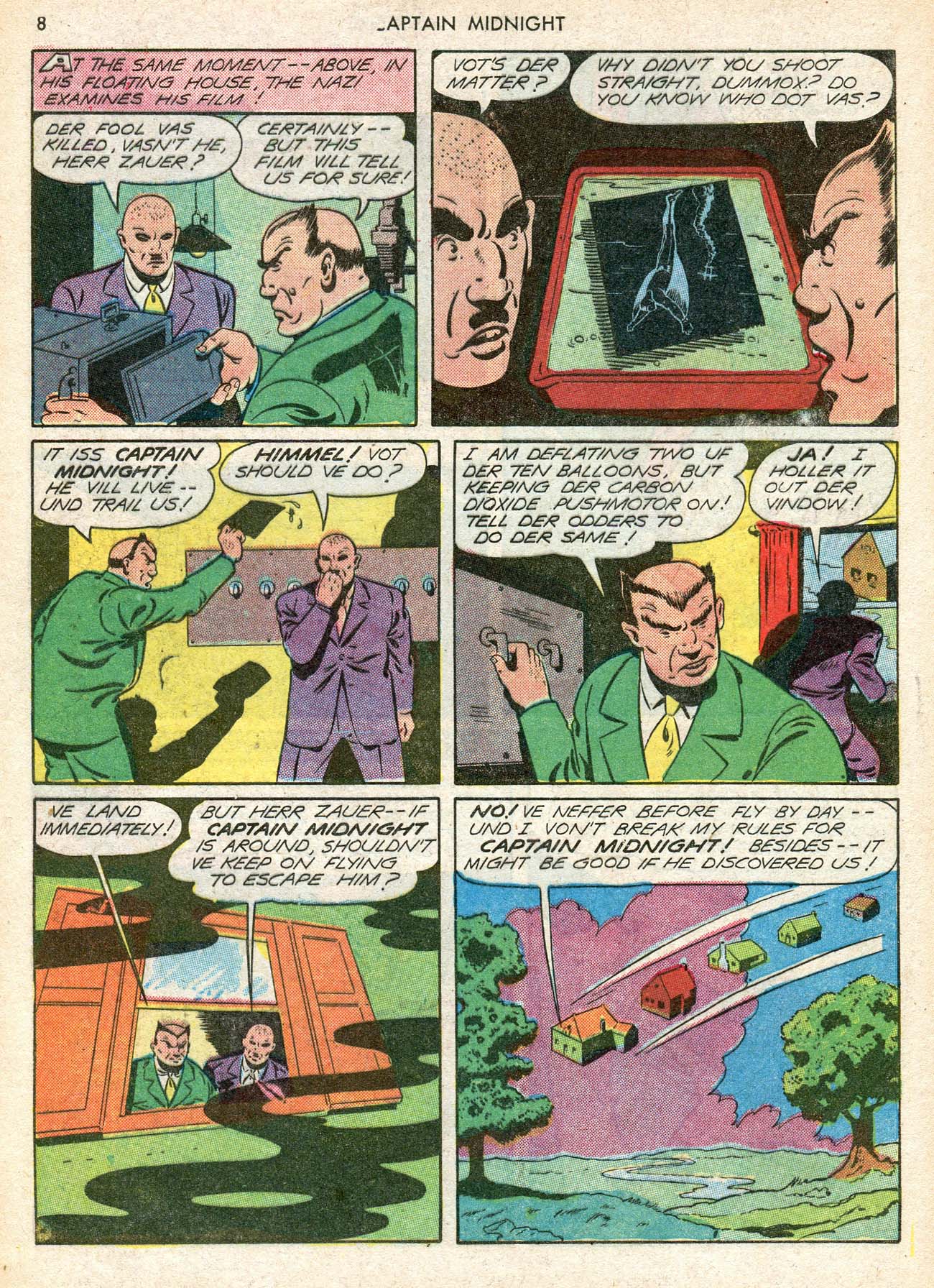 Read online Captain Midnight (1942) comic -  Issue #12 - 8