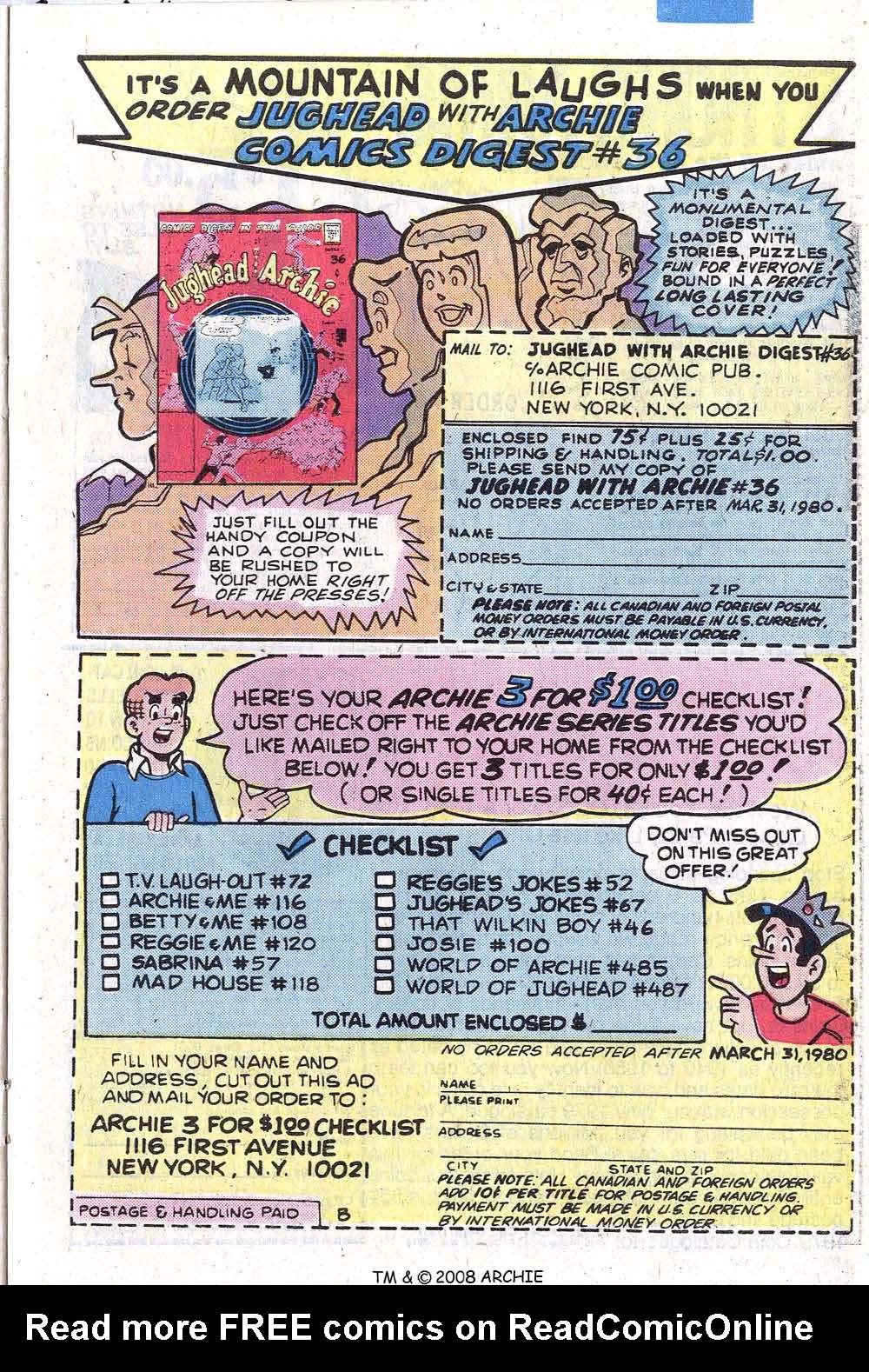 Read online Jughead (1965) comic -  Issue #295 - 27