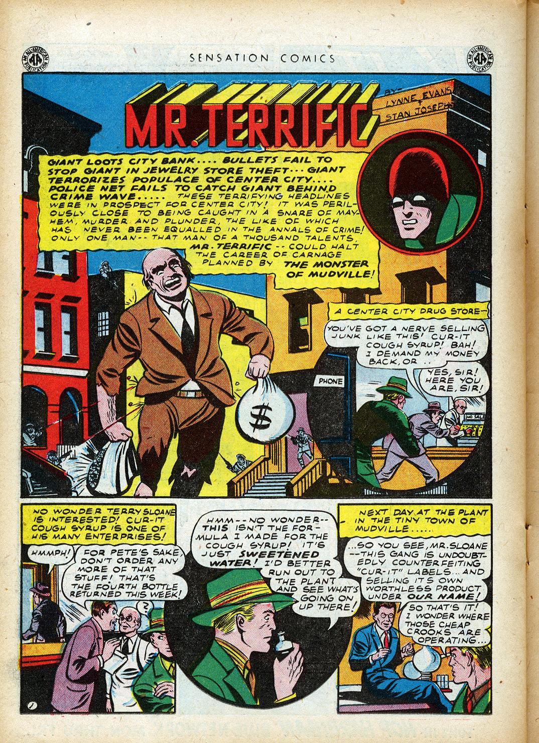 Read online Sensation (Mystery) Comics comic -  Issue #40 - 32