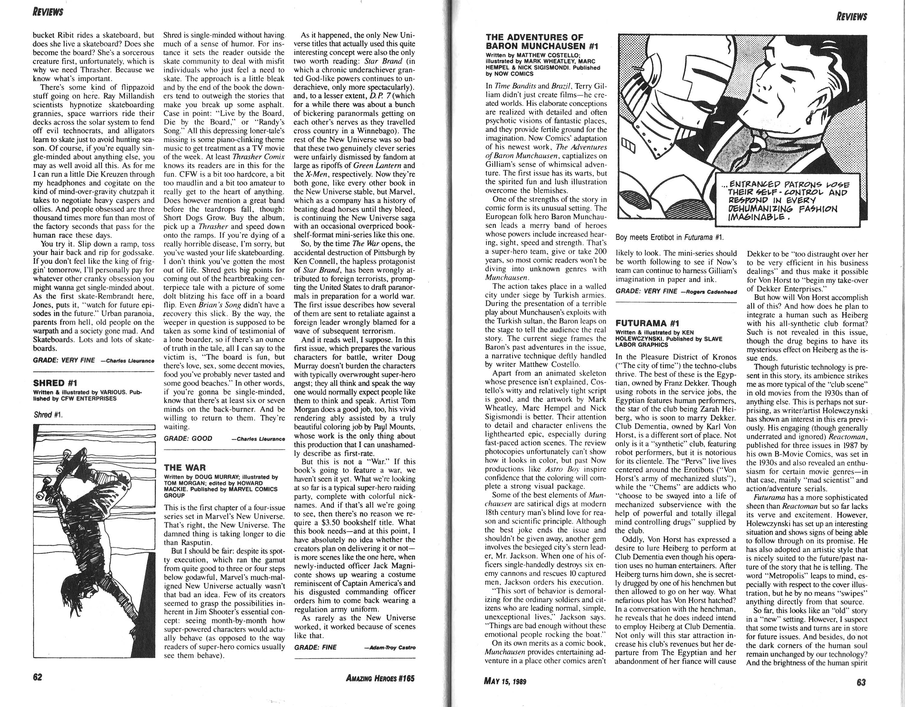 Read online Amazing Heroes comic -  Issue #165 - 32