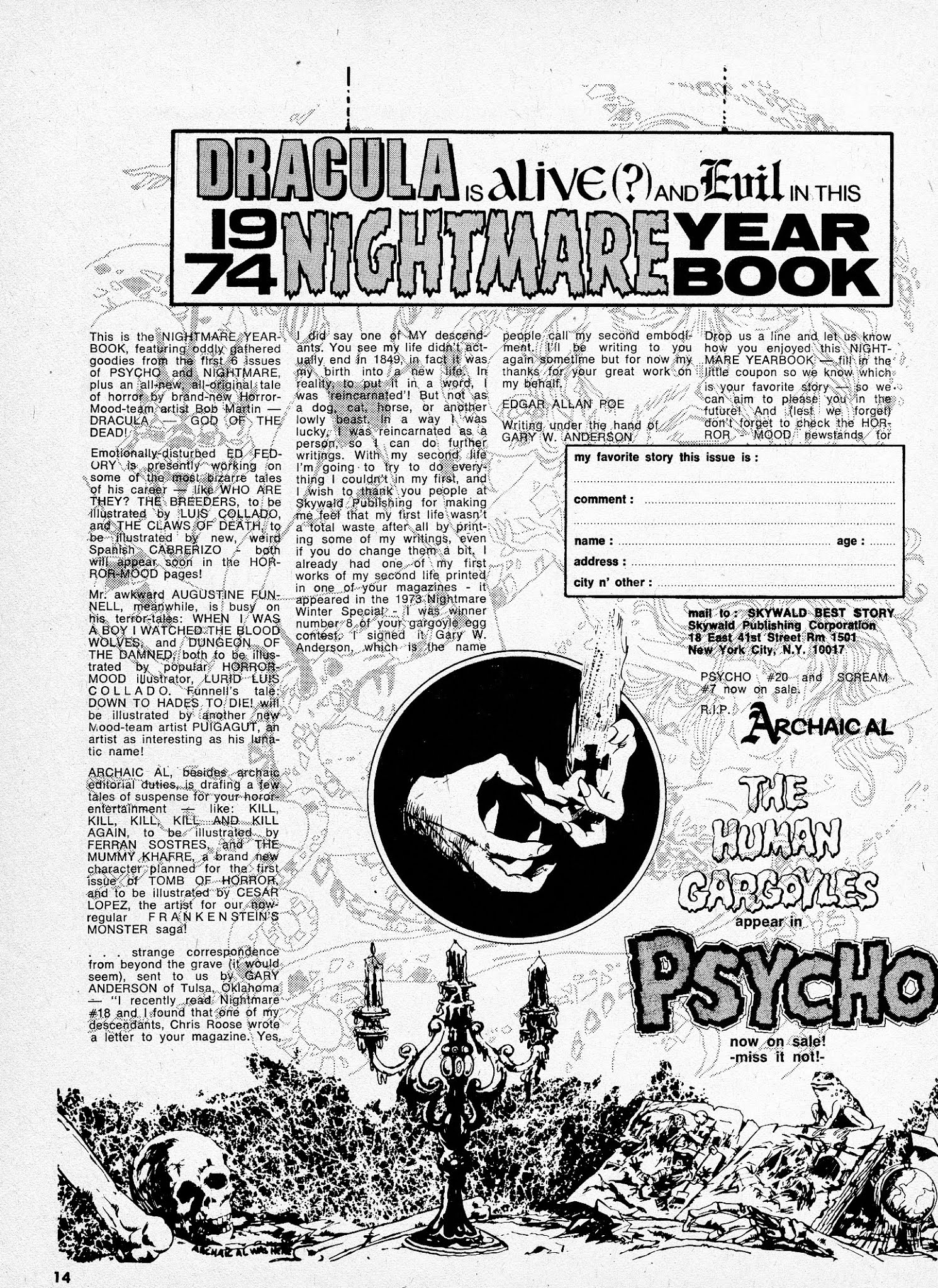 Read online Nightmare (1970) comic -  Issue # _Yearbook 1 - 14