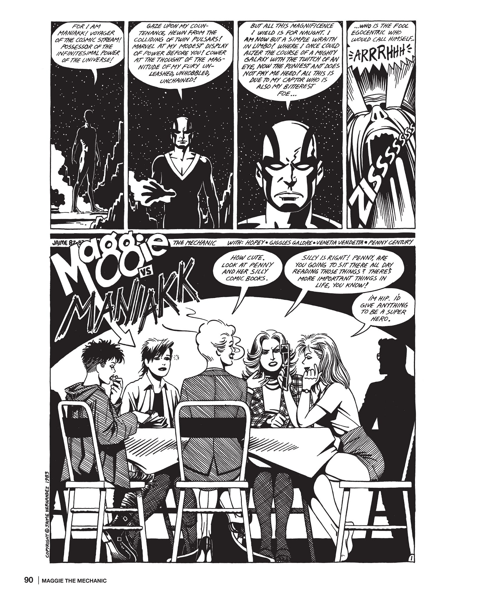 Read online Maggie the Mechanic: The Love & Rockets Library - Locas comic -  Issue # TPB (Part 1) - 90