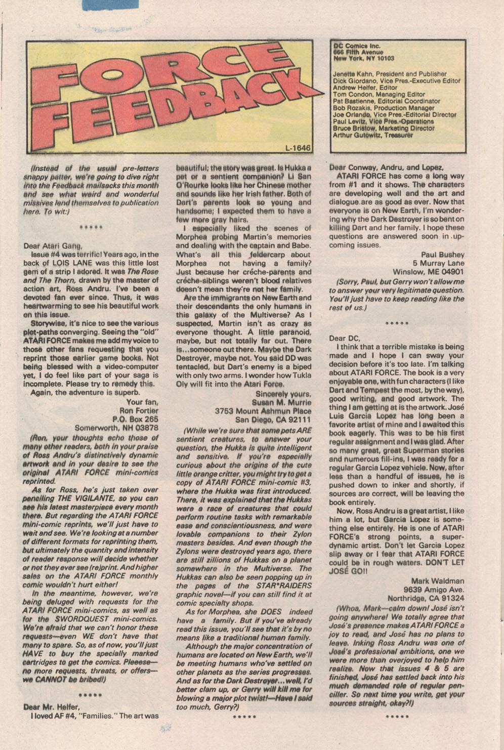 Read online Atari Force (1984) comic -  Issue #7 - 25
