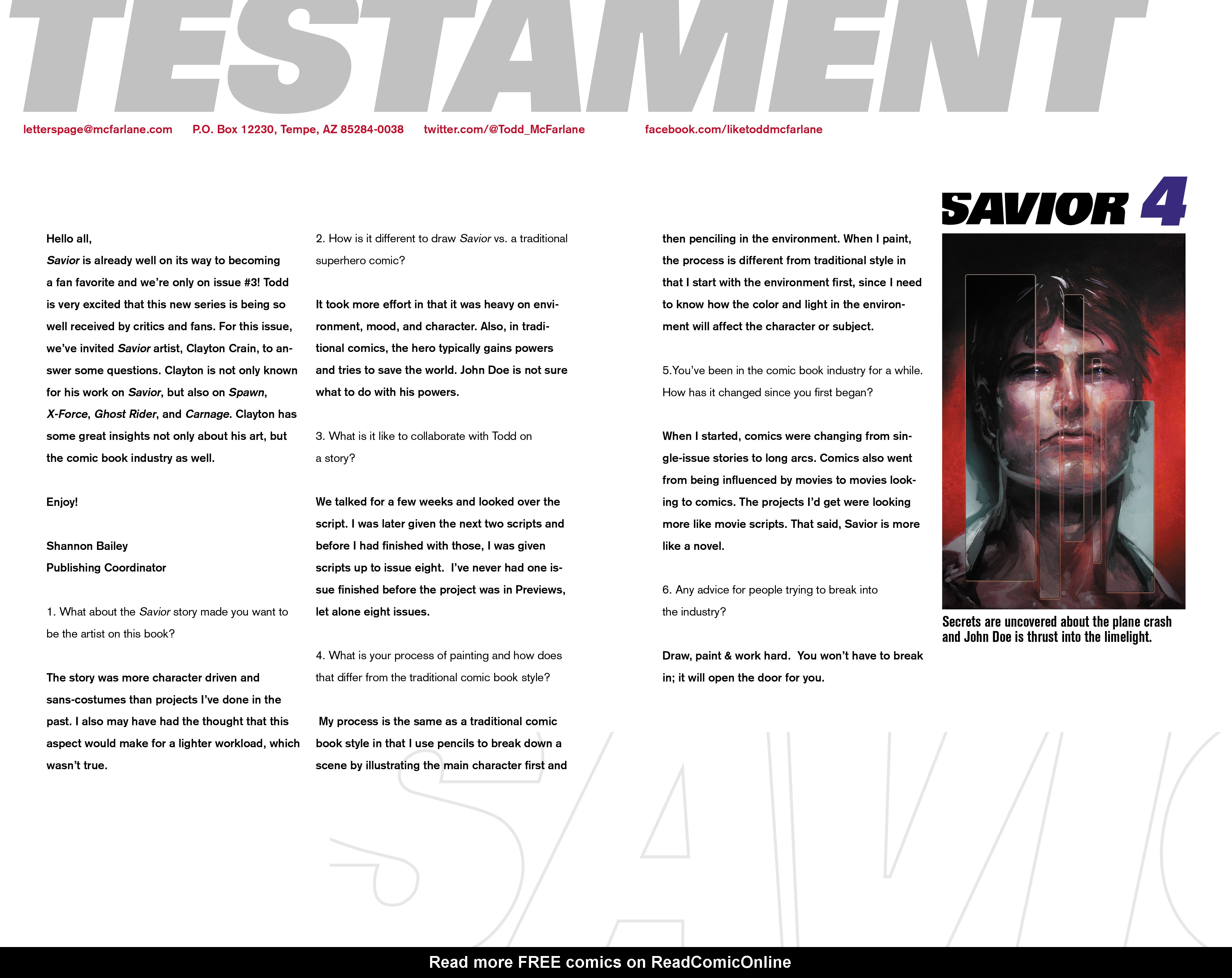 Read online Savior comic -  Issue #3 - 27