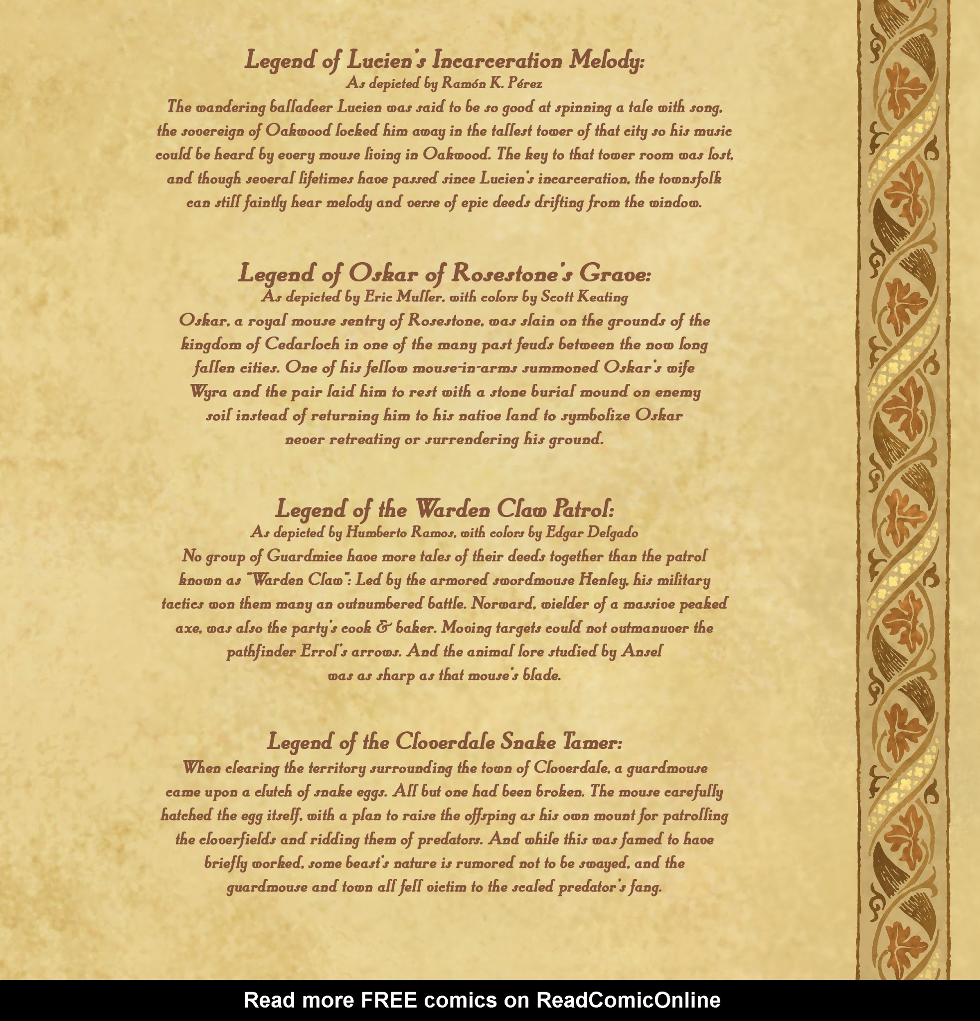 Read online Mouse Guard: Legends of the Guard Volume Three comic -  Issue # TPB - 118