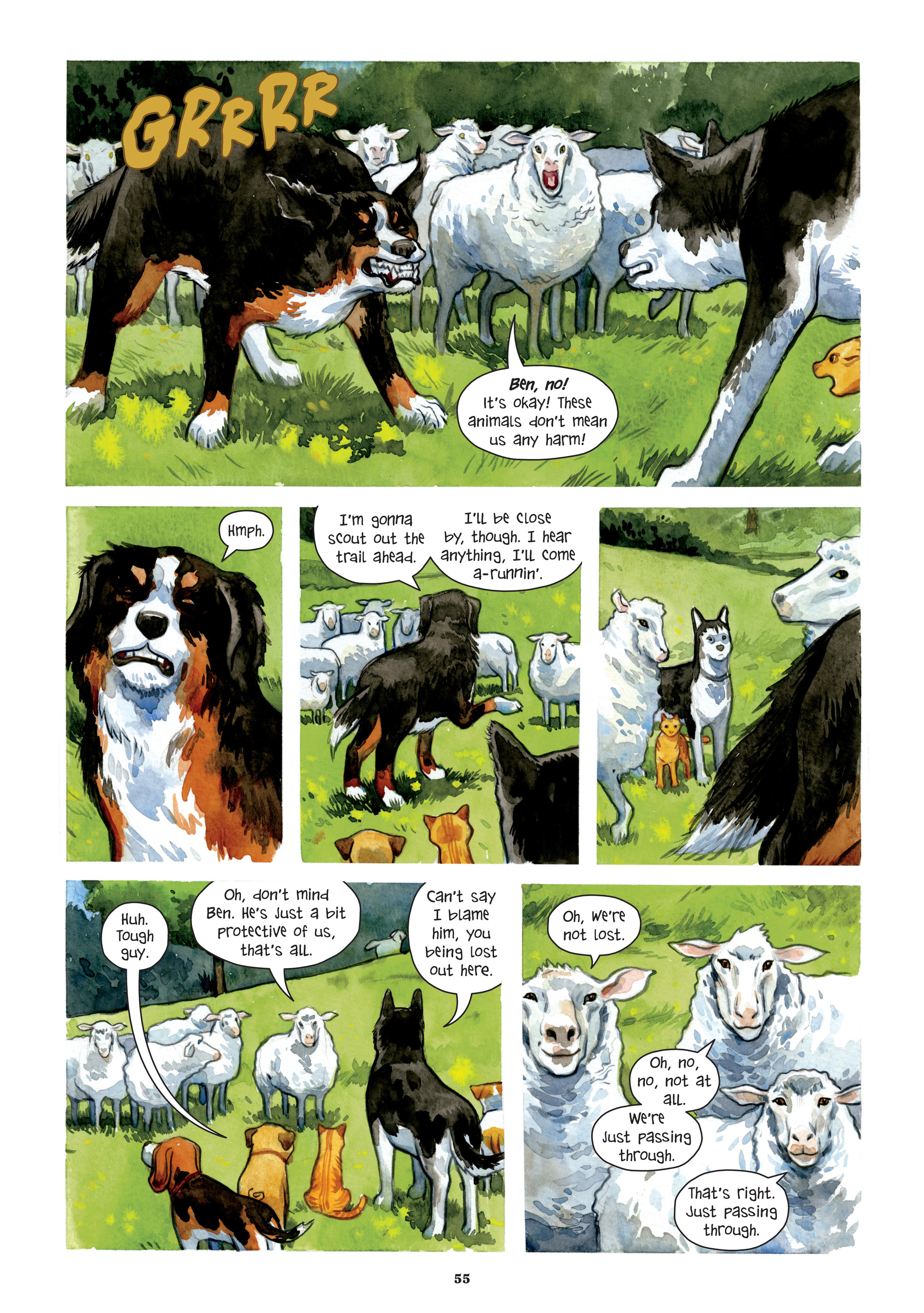 Read online Beasts of Burden: Neighborhood Watch (2019) comic -  Issue # TPB (Part 1) - 56