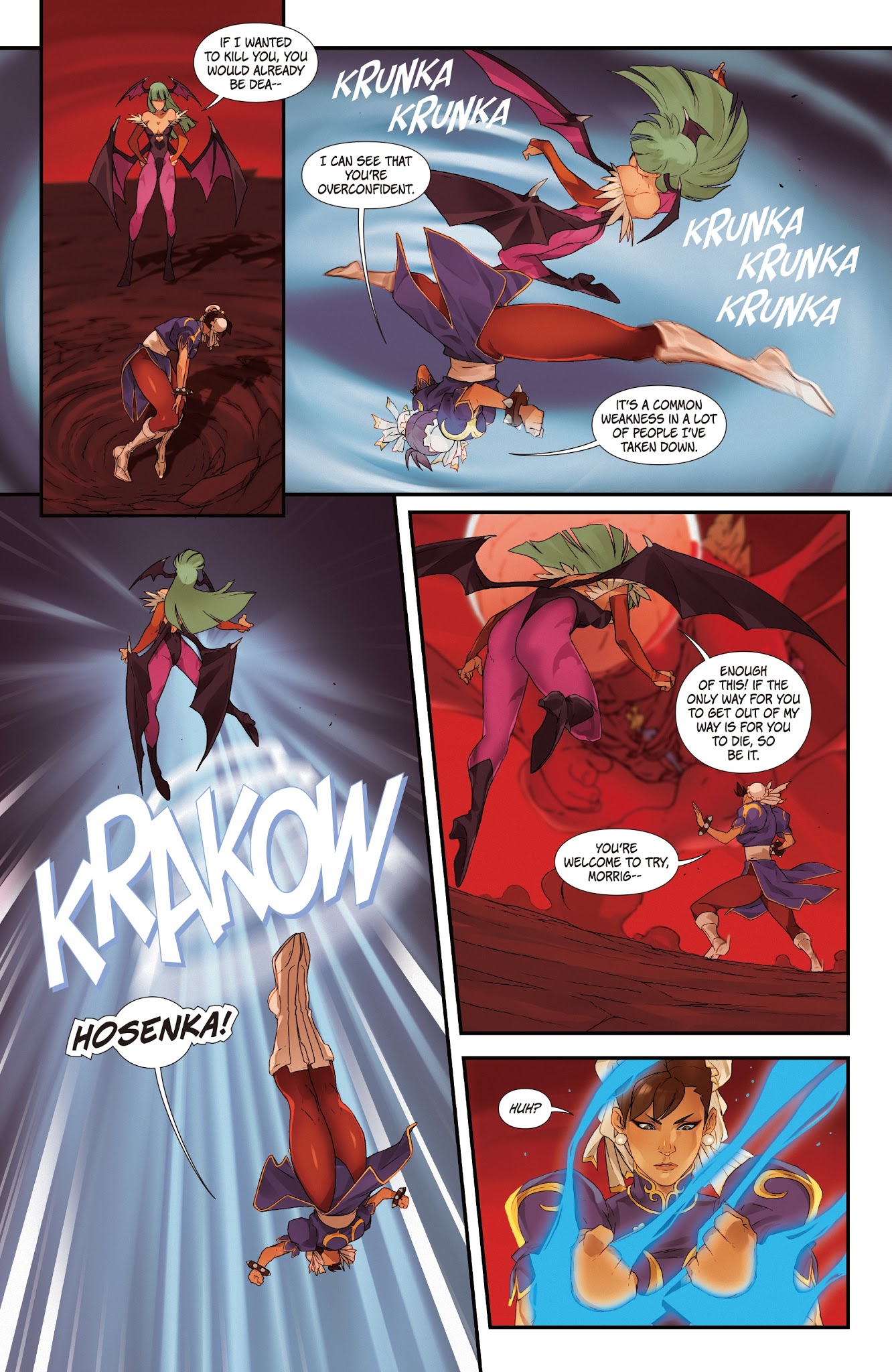 Read online Street Fighter VS Darkstalkers comic -  Issue #7 - 16