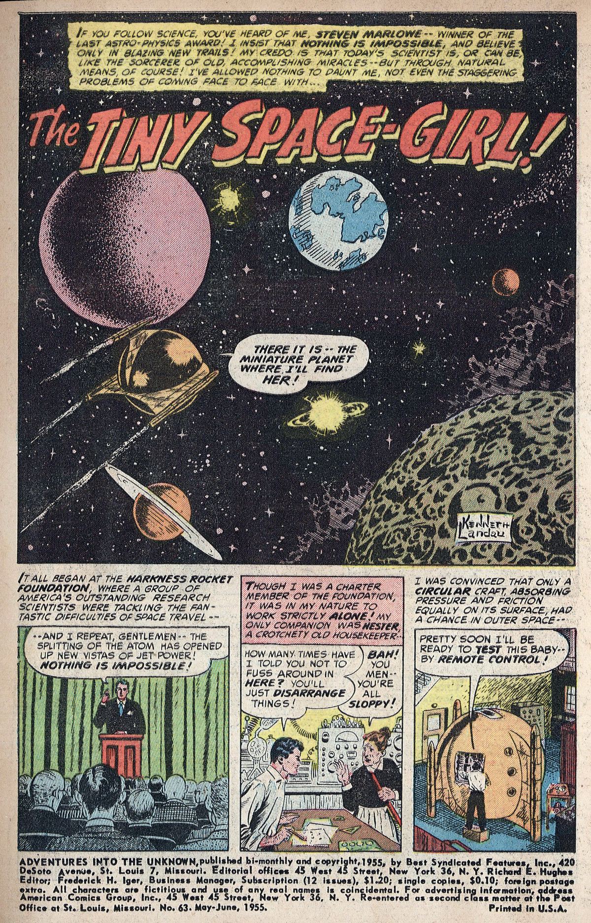 Read online Adventures Into The Unknown comic -  Issue #63 - 3