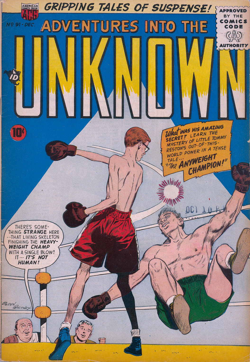 Read online Adventures Into The Unknown comic -  Issue #91 - 2