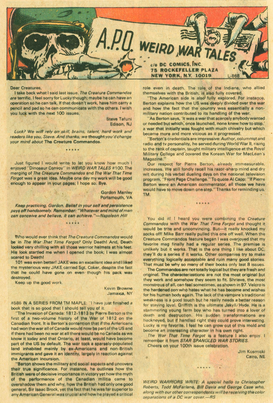 Read online Weird War Tales (1971) comic -  Issue #105 - 16