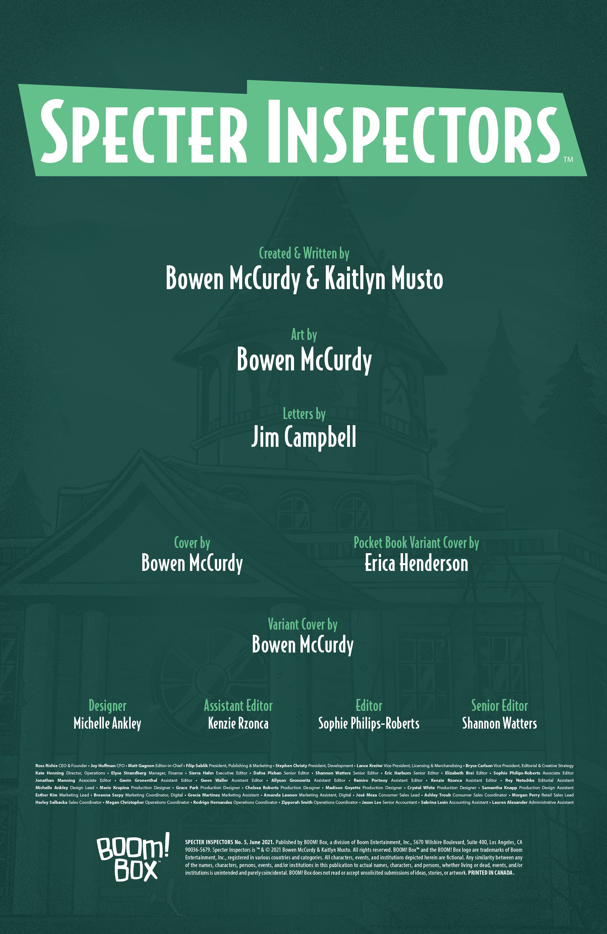 Read online Specter Inspectors comic -  Issue #5 - 2