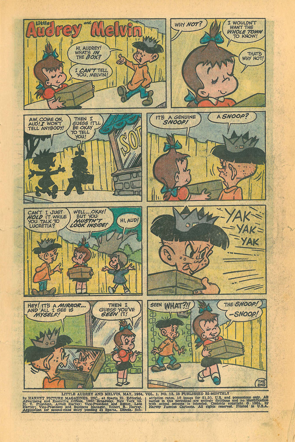 Read online Little Audrey And Melvin comic -  Issue #13 - 3