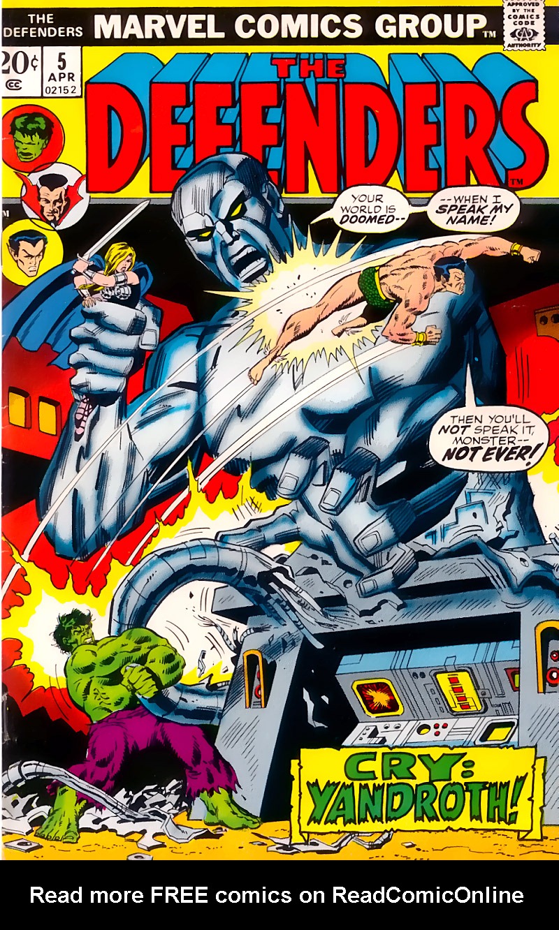 Read online The Defenders (1972) comic -  Issue #5 - 1